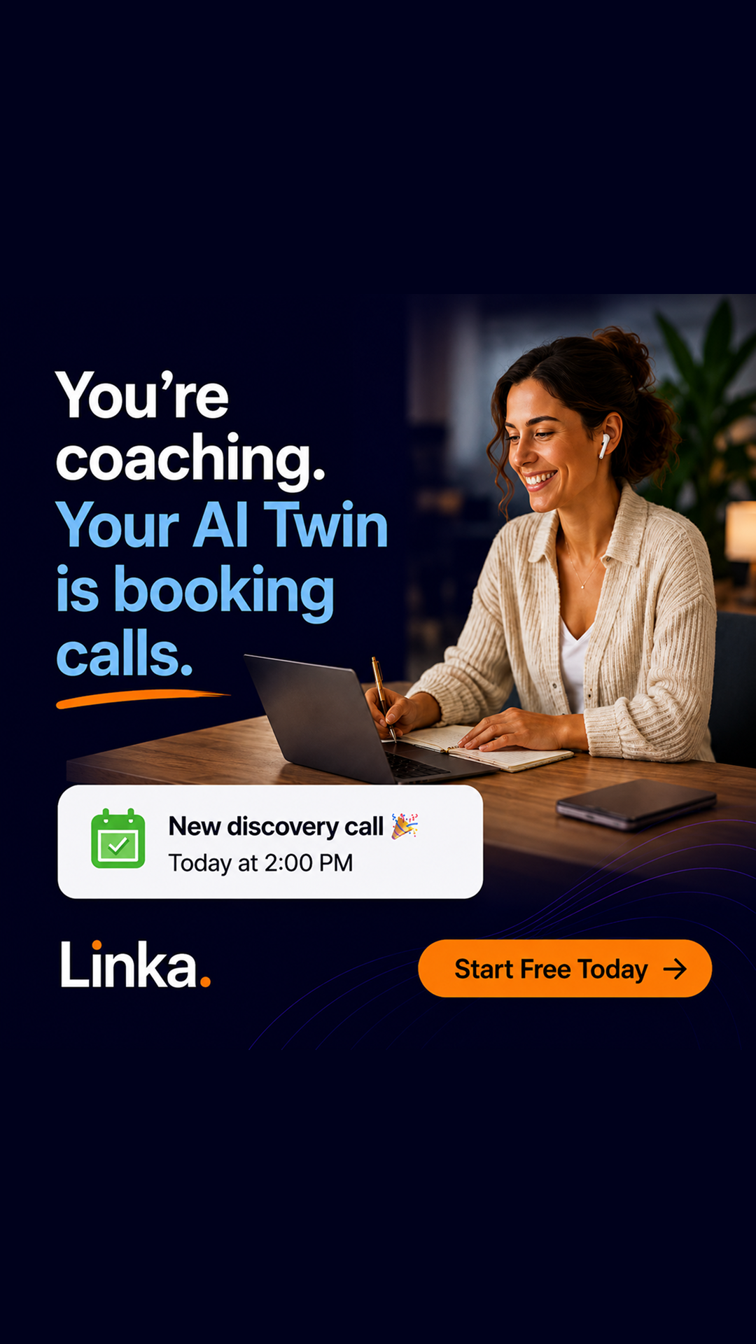 Linka Facebook ad: AI Respond When You Can't