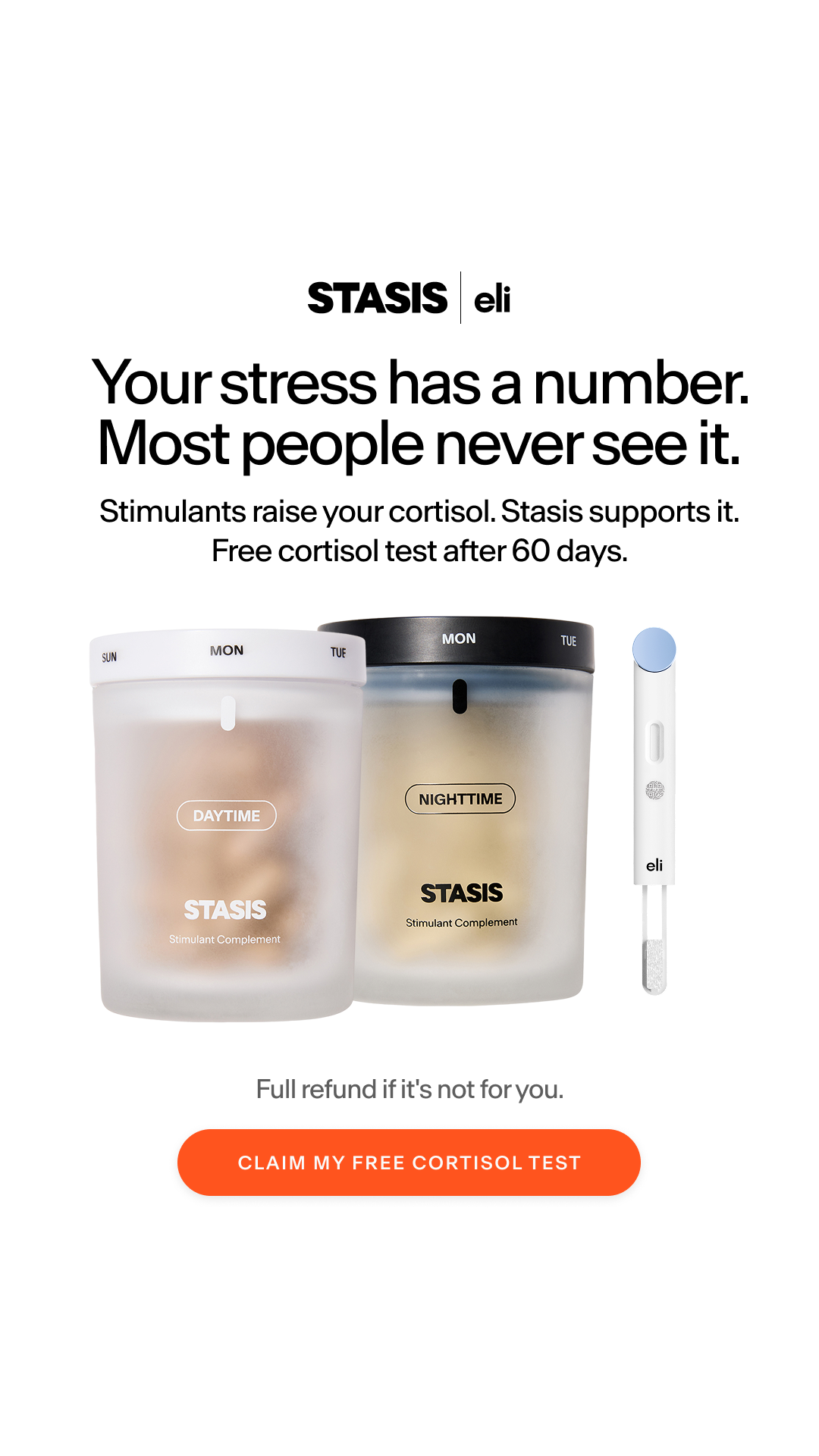 Stasis Facebook ad