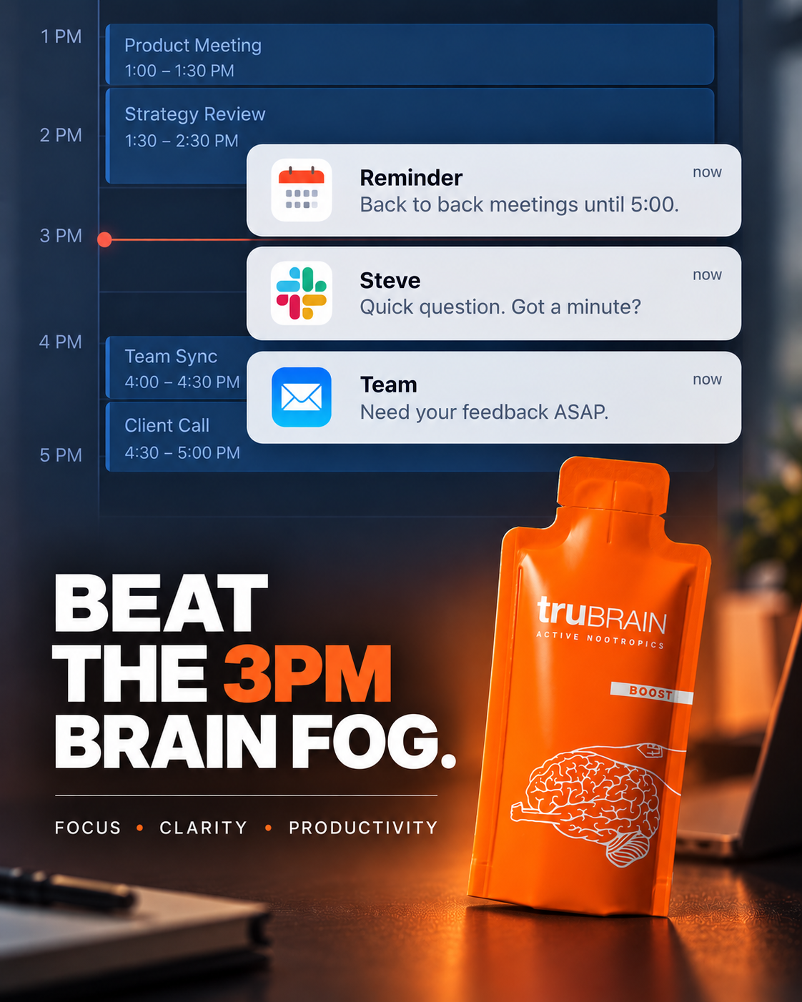TruBrain Facebook ad