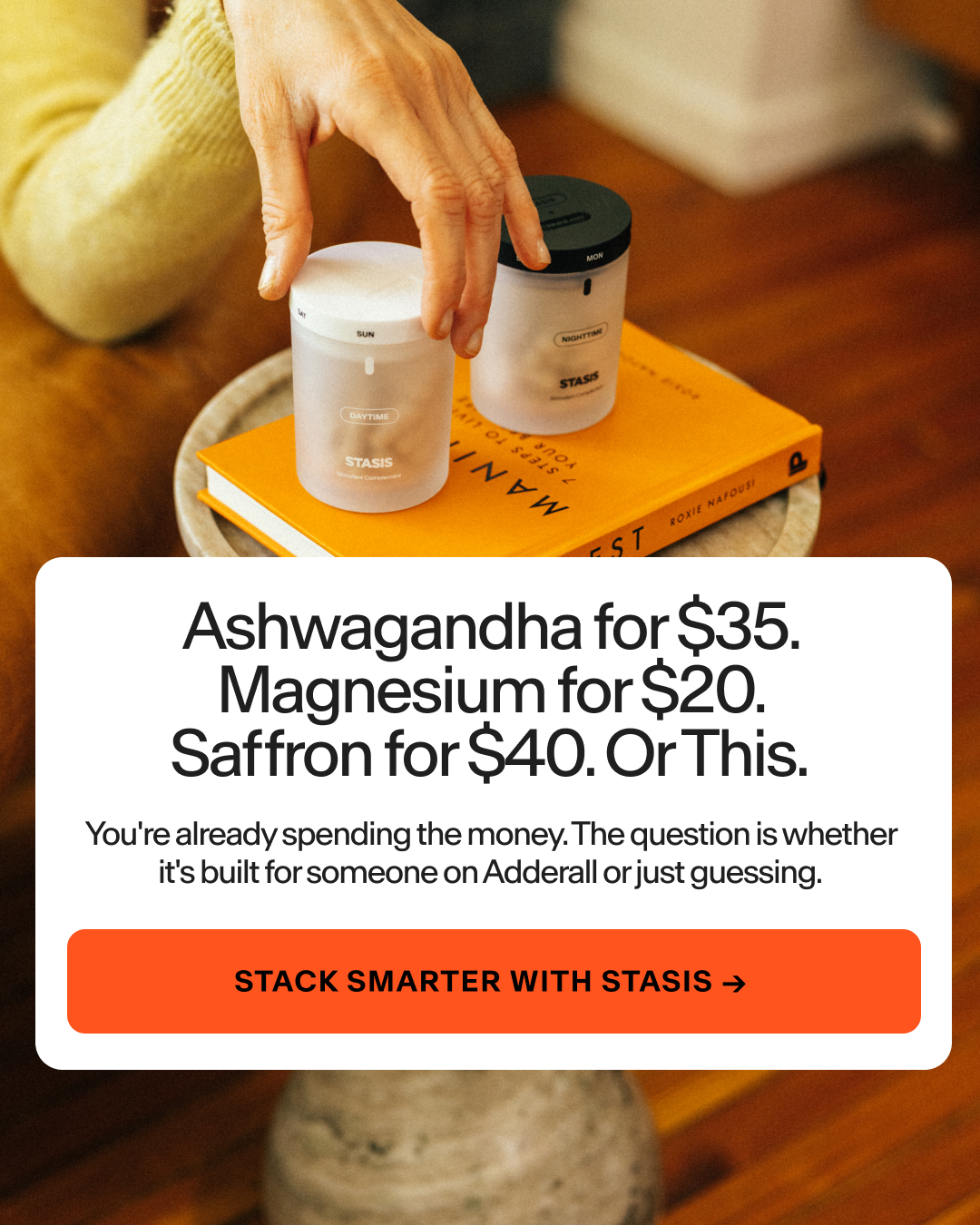 Stasis Facebook ad