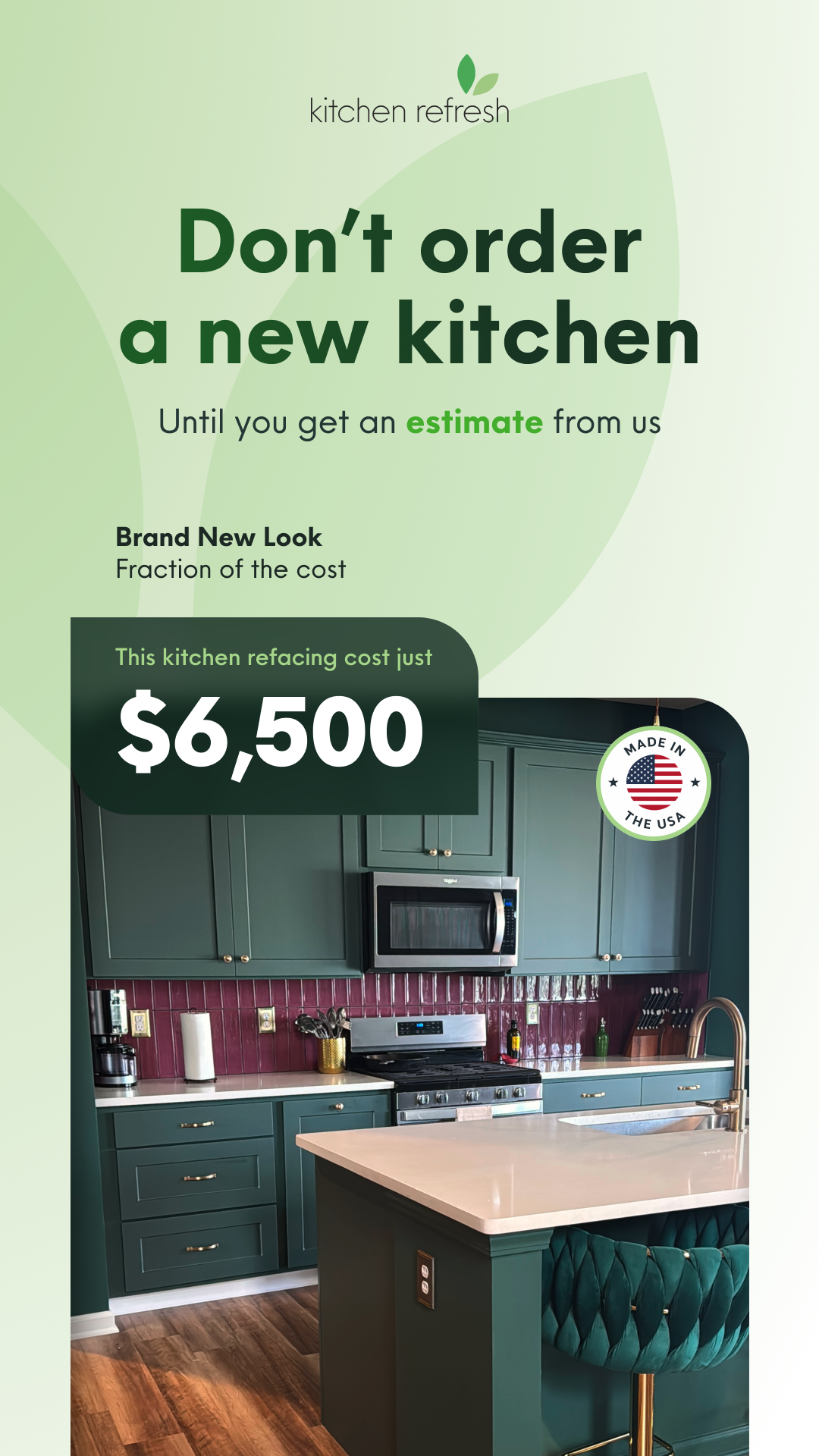Kitchen Refresh Inc. Facebook ad