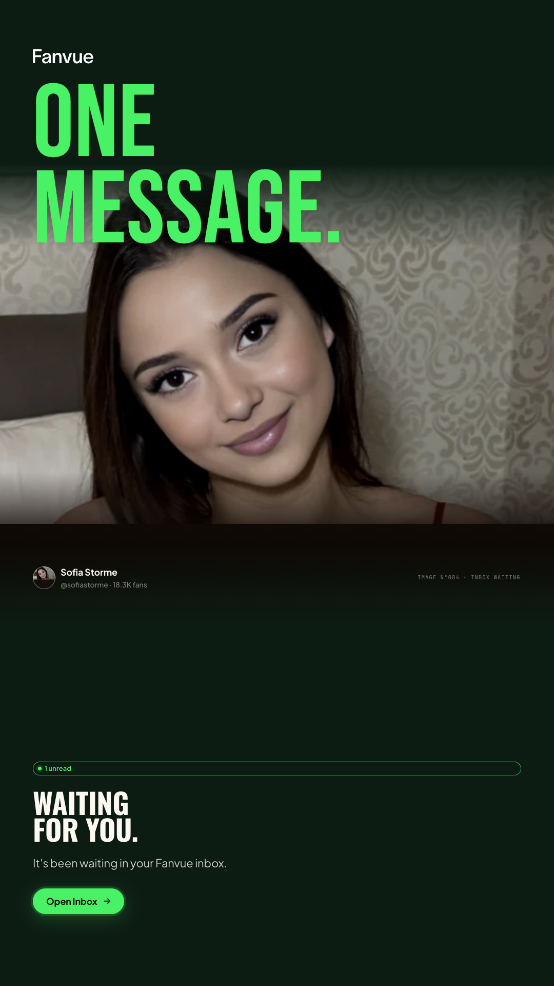 Fanvue Facebook ad