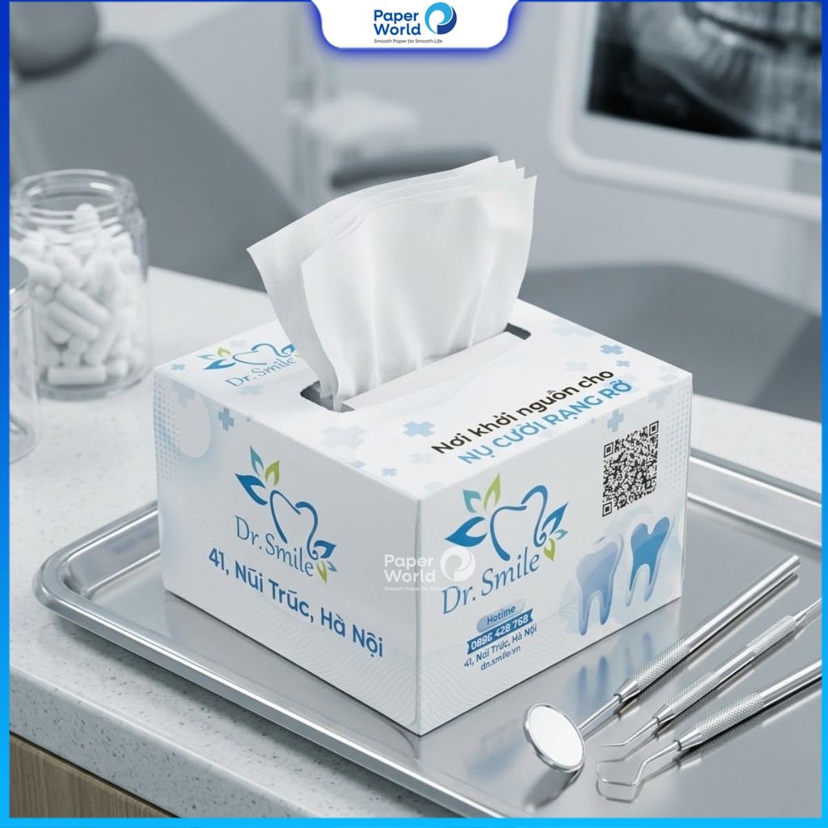 Hộp Khăn Giấy In Thương Hiệu Riêng Theo Yêu Cầu Facebook ad: [HỘP ĐỰNG KHĂN GIẤY IN LOGO ĐỘC QUYỀN]