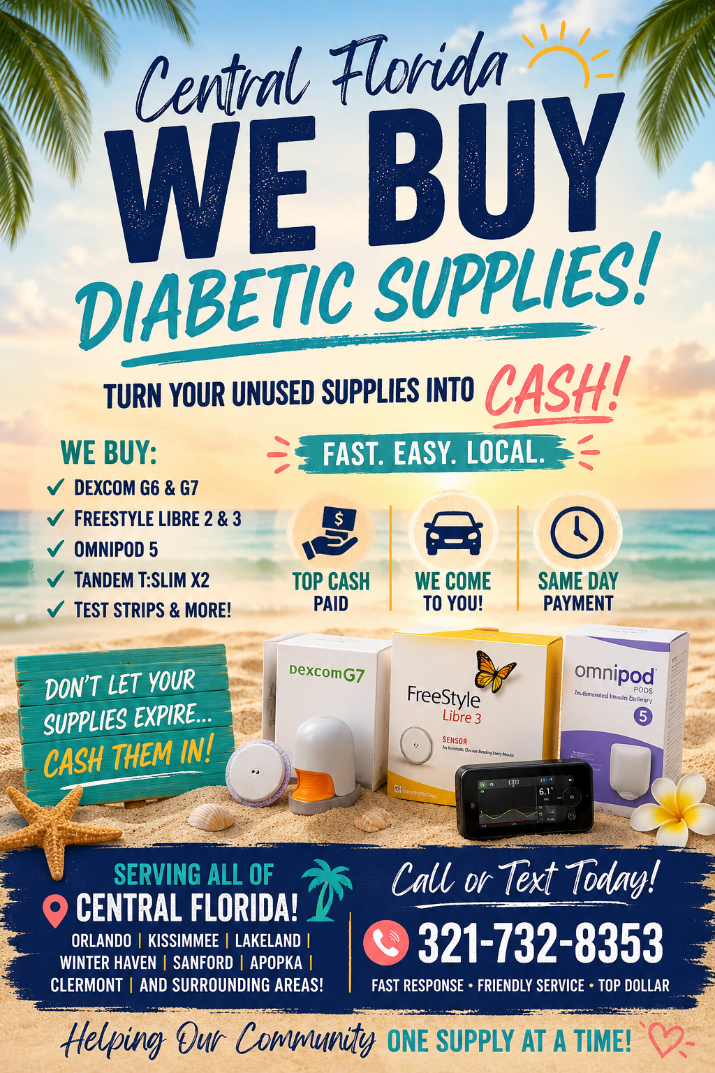 Test Strip Depot- Cash For Diabetic Supplies  Facebook ad