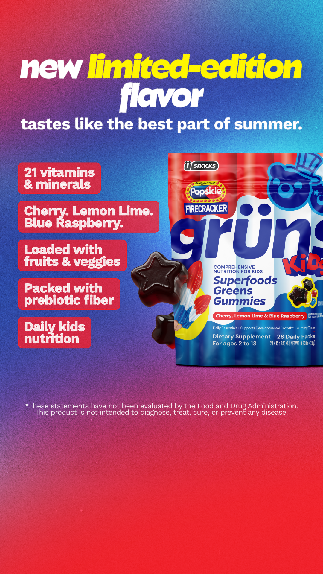 Grüns Kids Facebook ad