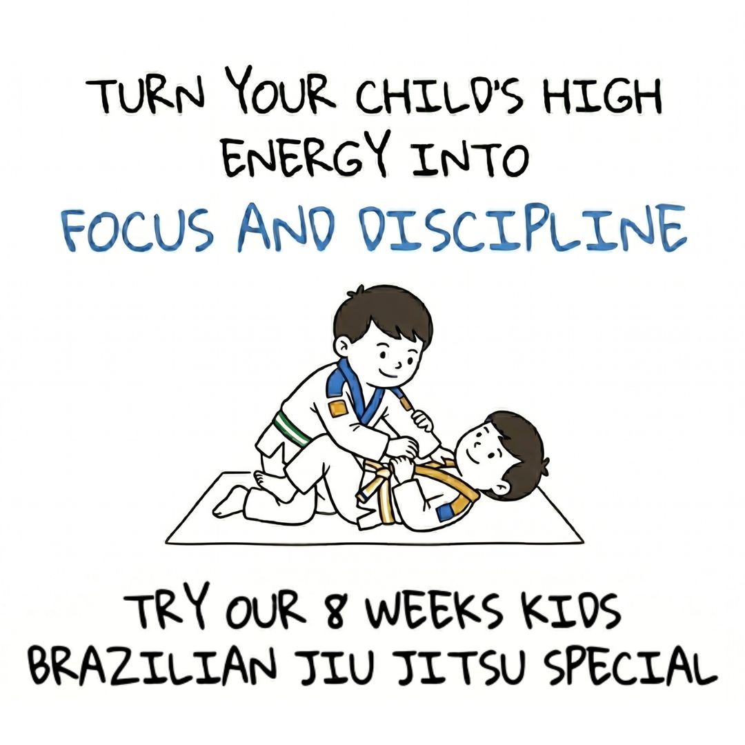 Team Shark/Daniel Pinheiro Brazilian Jiu-Jitsu -Head Quarters Facebook ad: Give Your Child Confidence, Discipline & Fun!