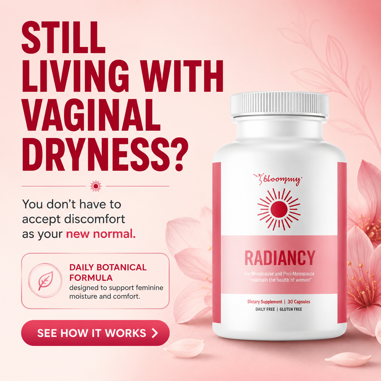 LumiVibe - Women's Wellness Facebook ad: Radiancy Vaginal Probiotics