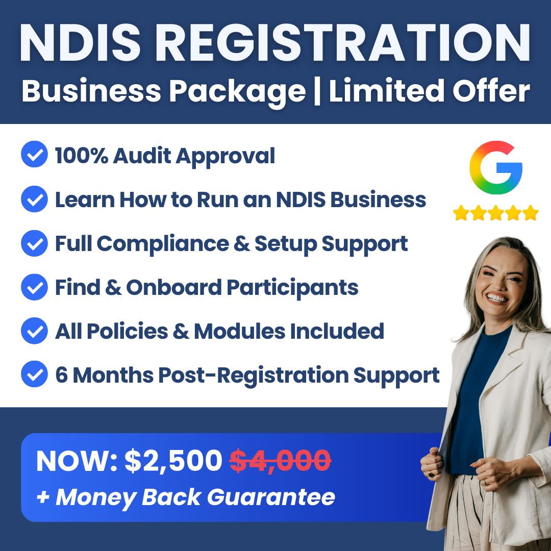 Regis Provider Consulting Facebook ad: NDIS Registration, Complete Business Package