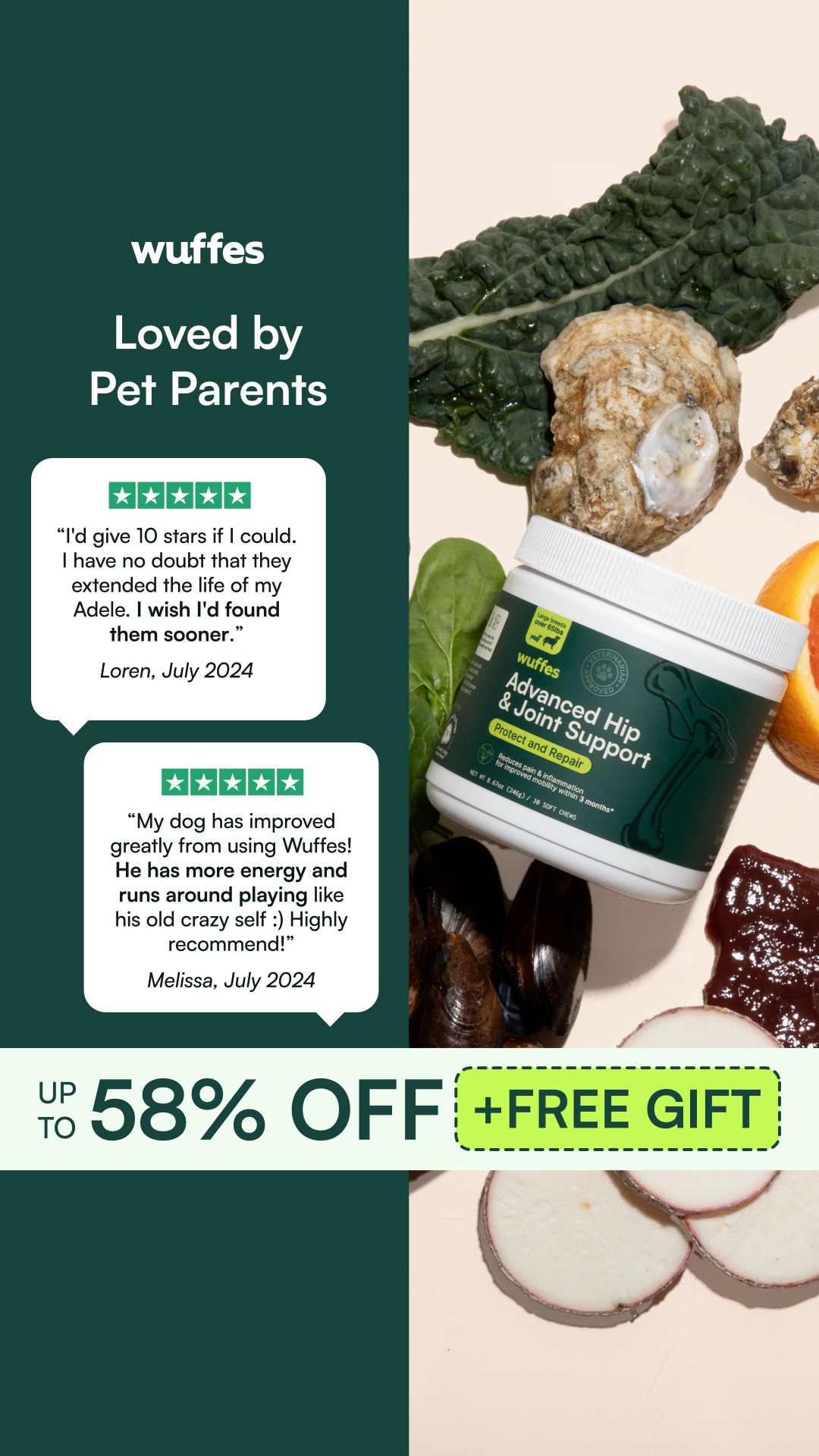 Wuffes Facebook ad