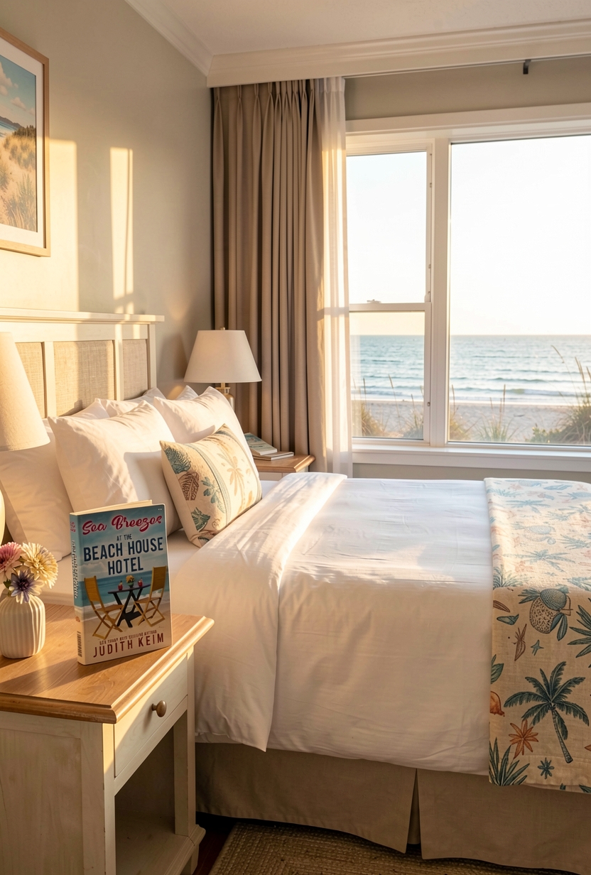 Judith Keim Facebook ad: The beach hotel series that heals everything.