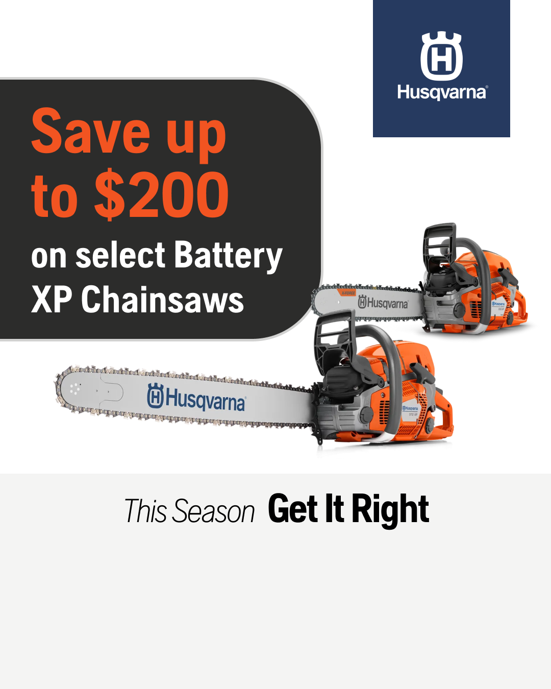 Husqvarna Facebook ad