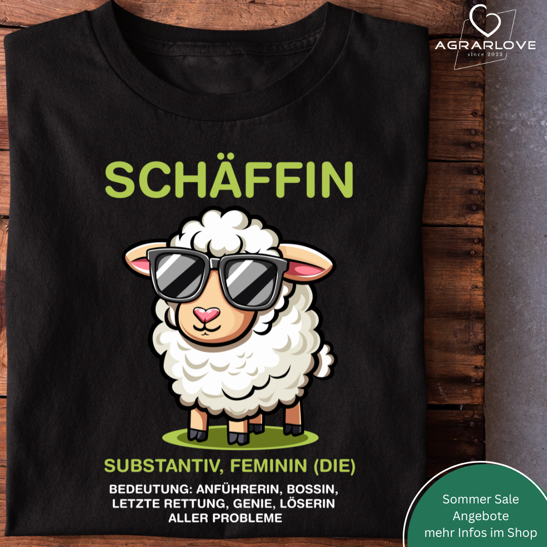Agrarlove Facebook ad: Schäffin Bedeutung | Premium T Shirt Frauen