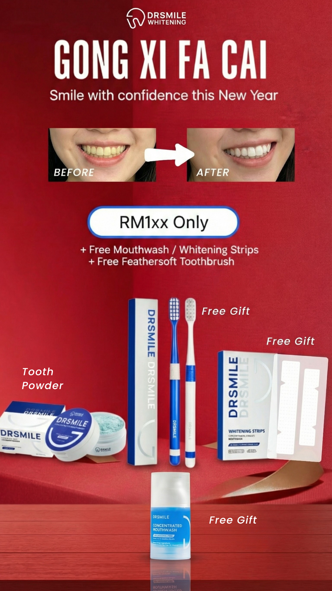 Dr Smile Whitening Solution Facebook ad