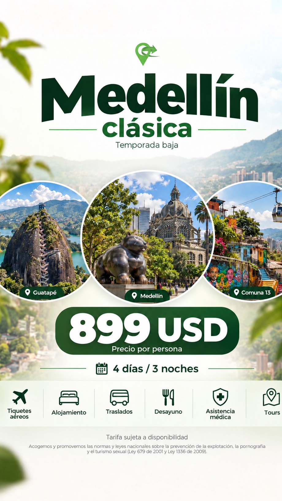 Viajes Paisaport Facebook ad: MEDELLÍN DESDE 899 USD