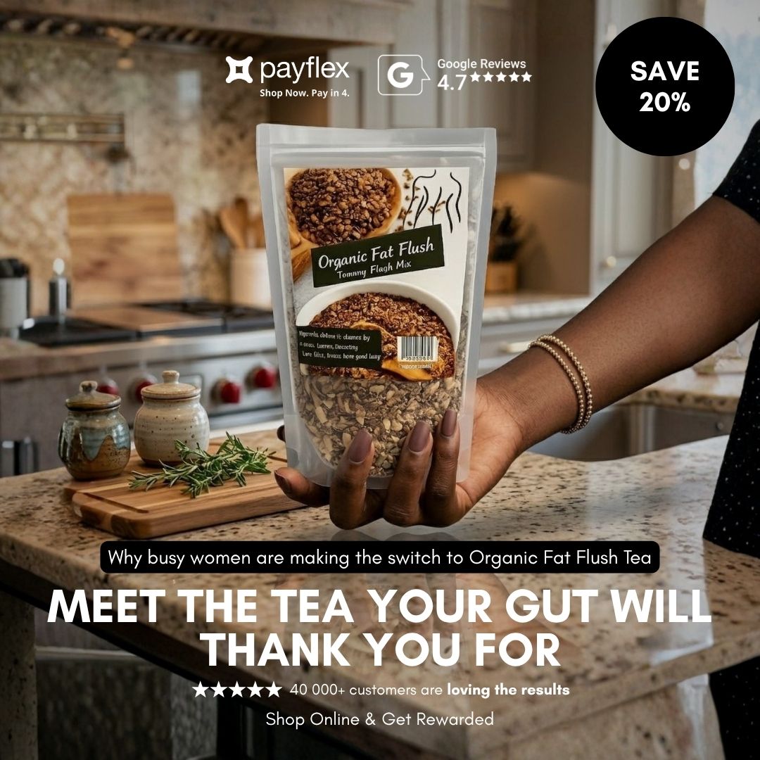 Organic Fat Flush Wellness Facebook ad: The morning ritual 1,000s of SA women swear by