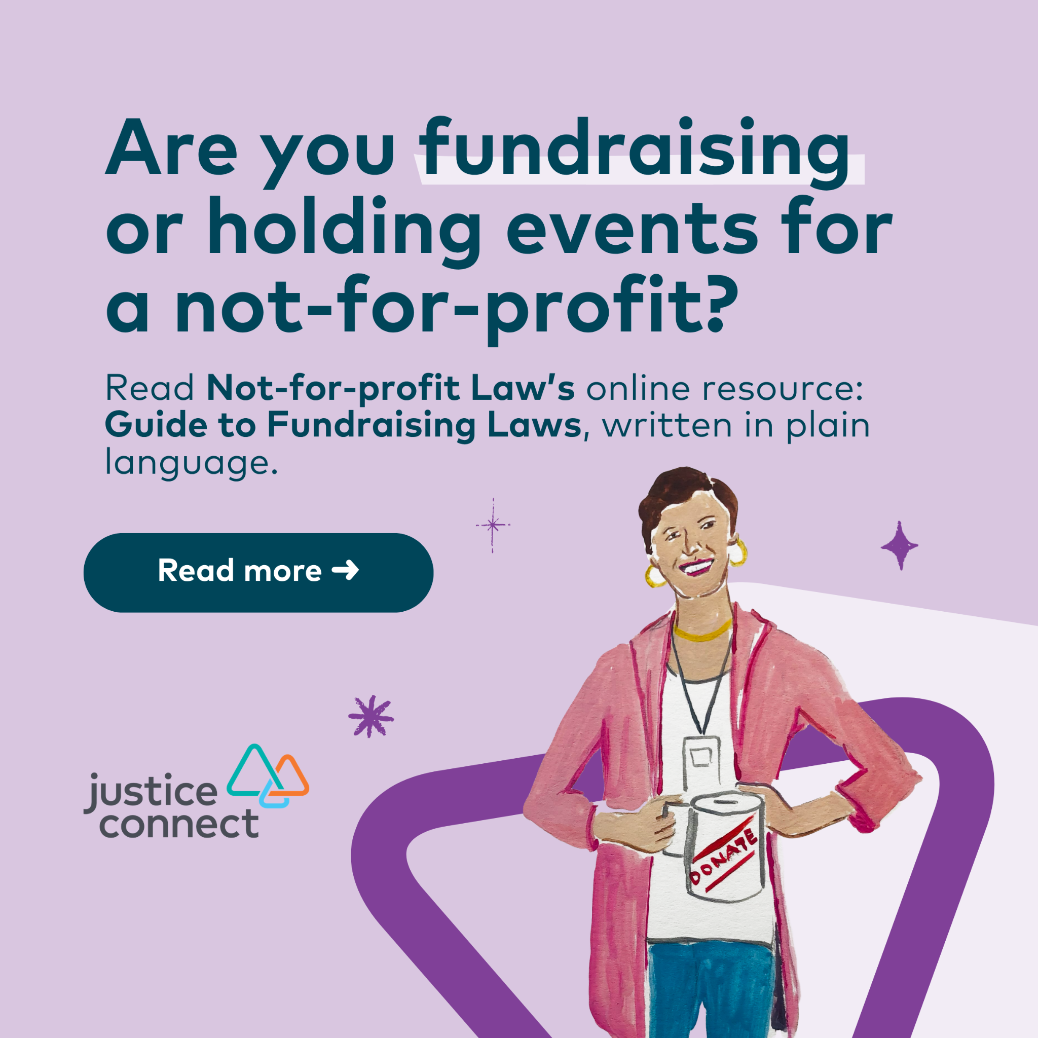 Justice Connect Facebook ad