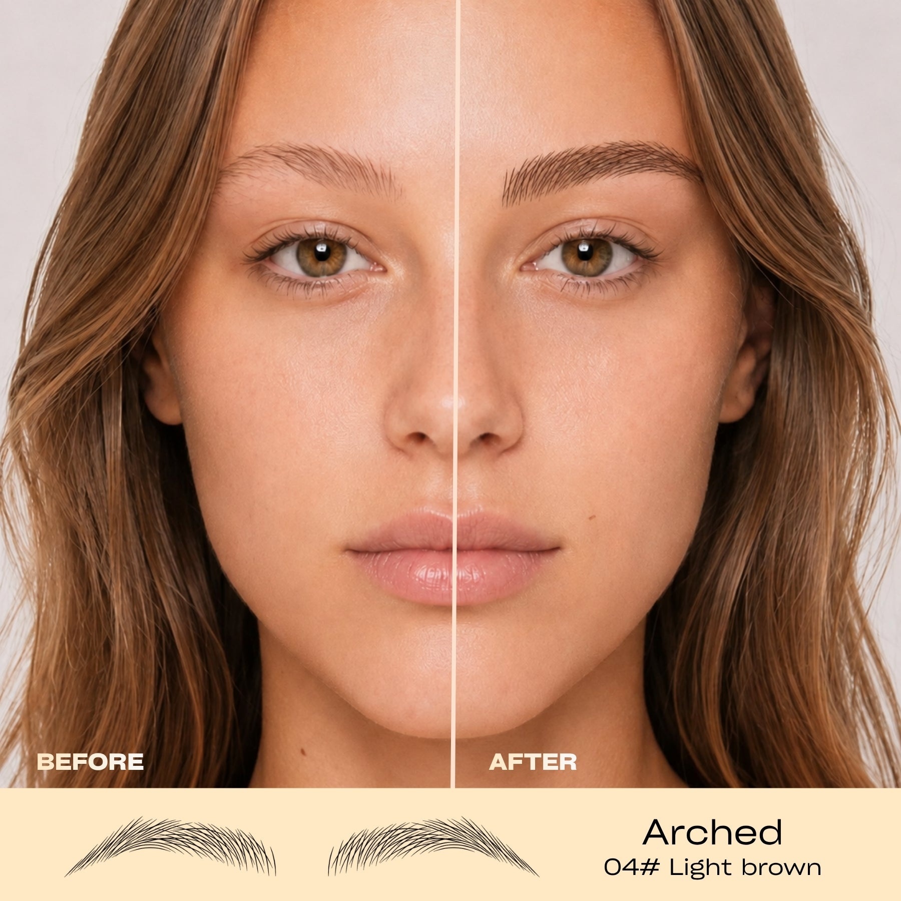 Dihcar-Shop Facebook ad: Perfect brows in seconds
