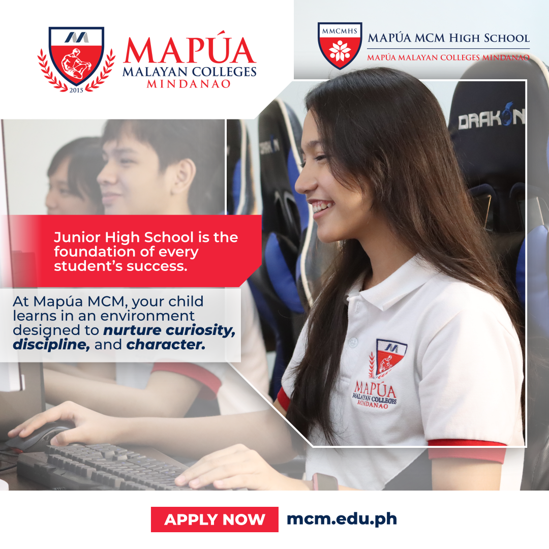 Mapúa Malayan Colleges Mindanao Facebook ad: Junior High School
