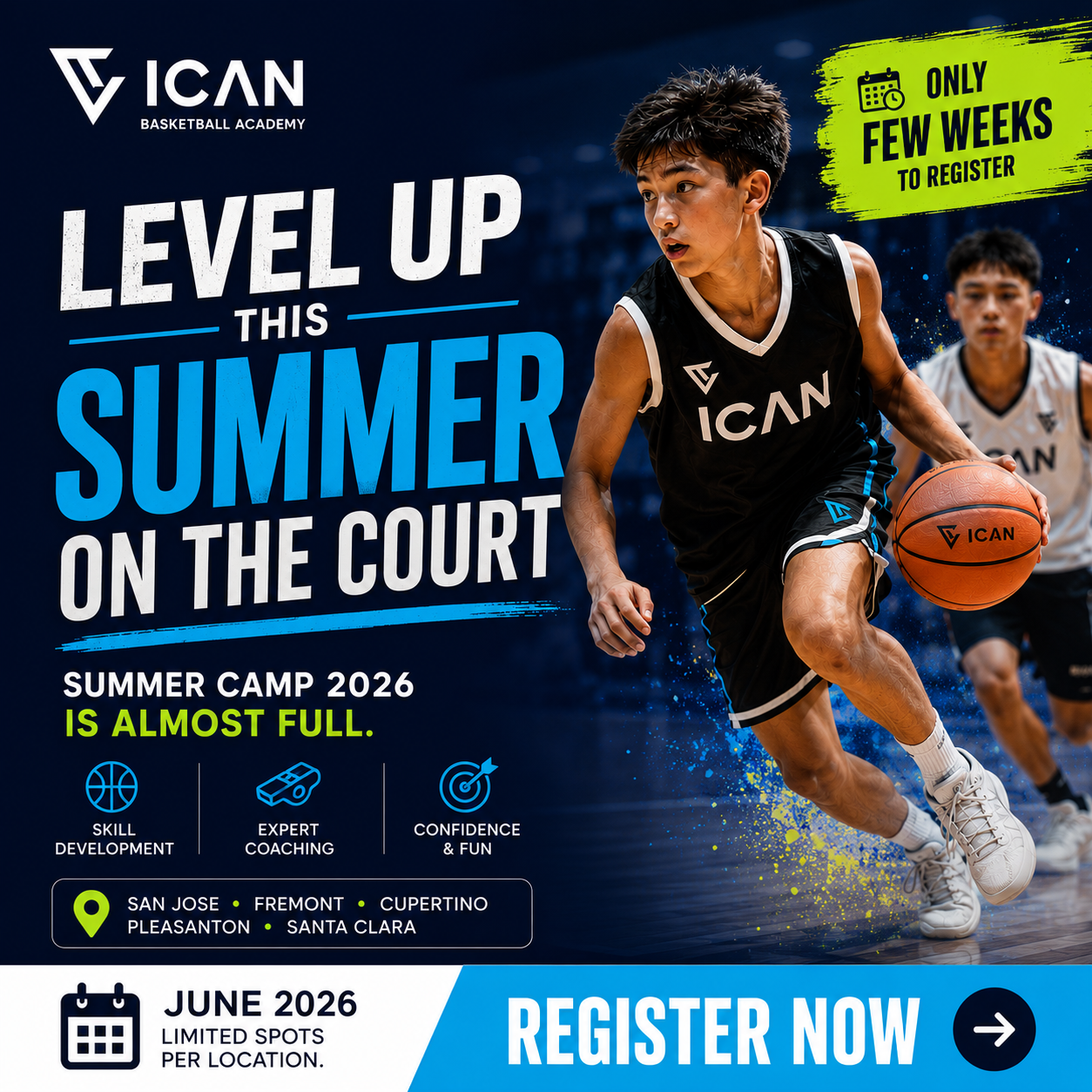 ICAN Basketball Academy Facebook ad