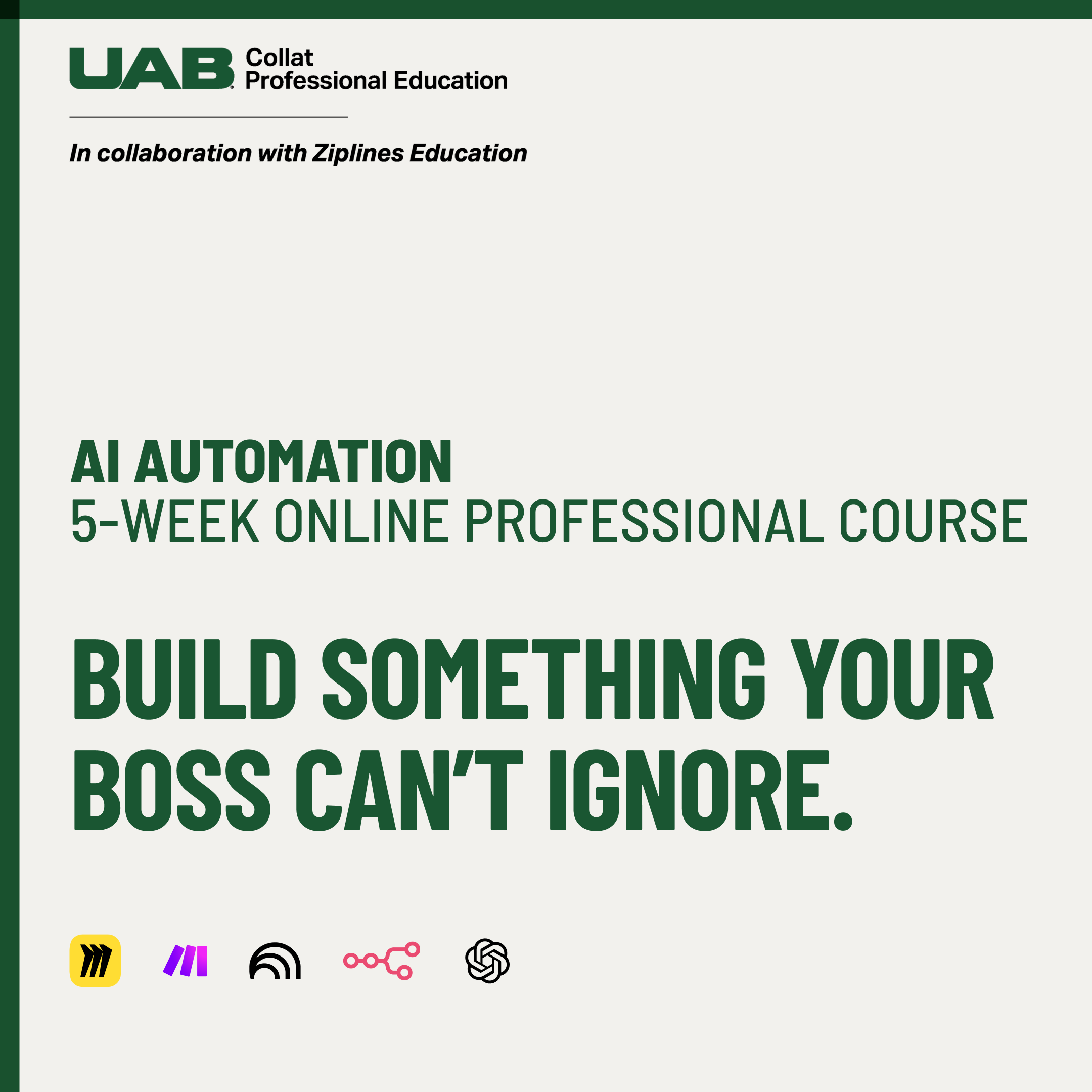 UAB Collat School of Business Facebook ad