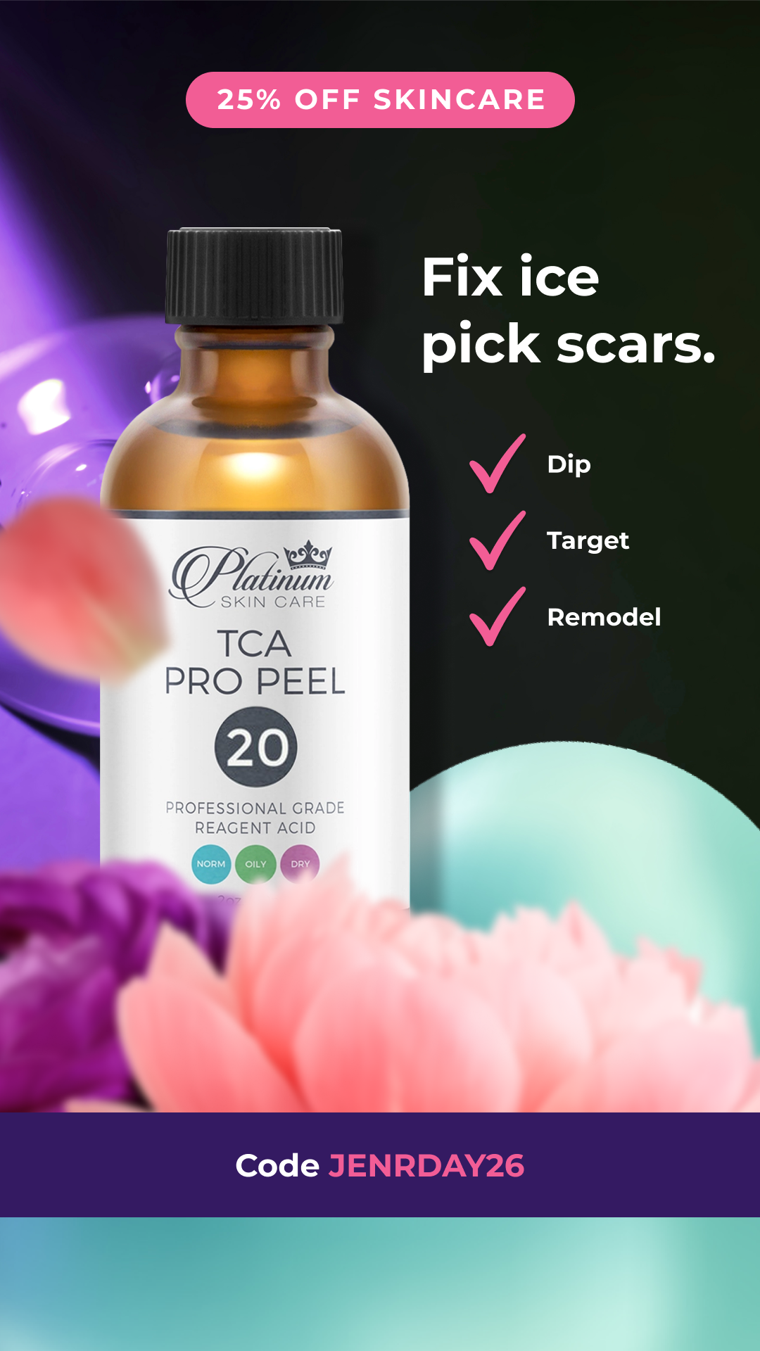 Platinum Skin Care Facebook ad