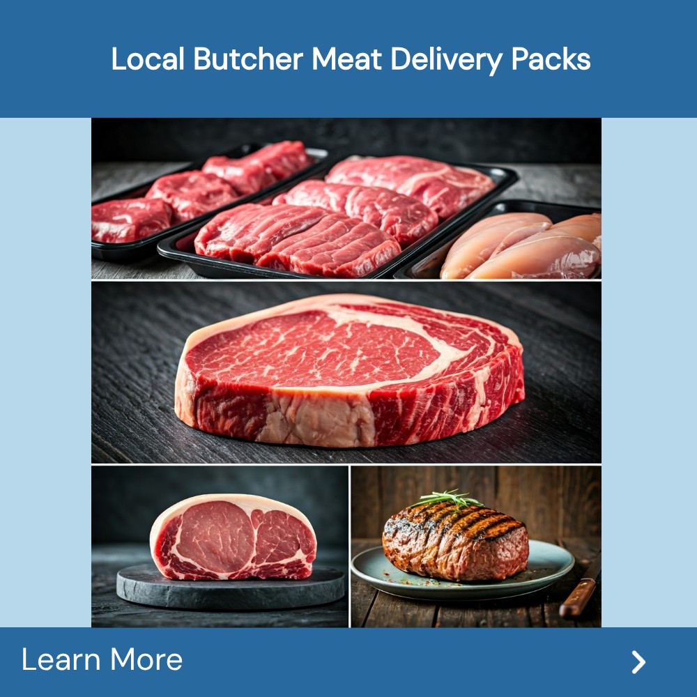 FAQArena Frontier Facebook ad: Local Butcher Meat Delivery Packs!