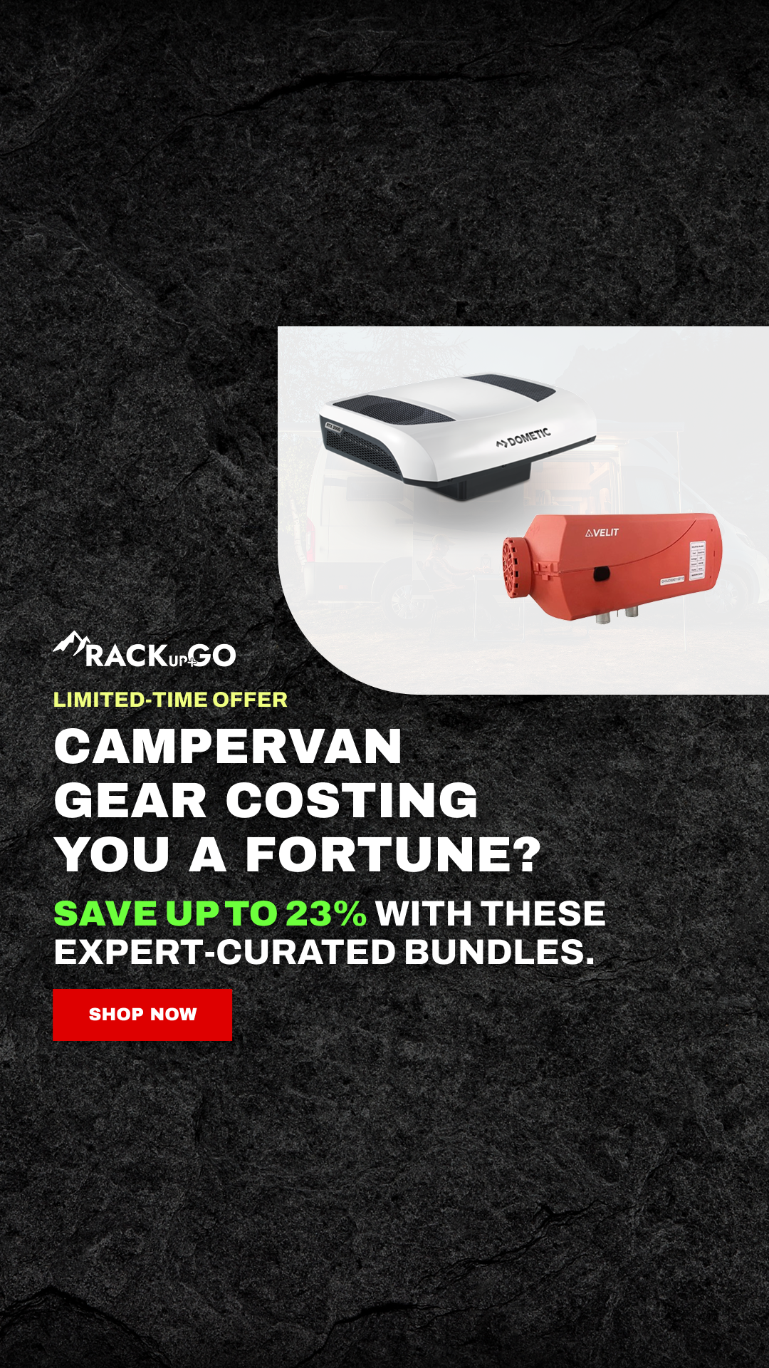 RackUp+Go Facebook ad from Jun 27, 2025