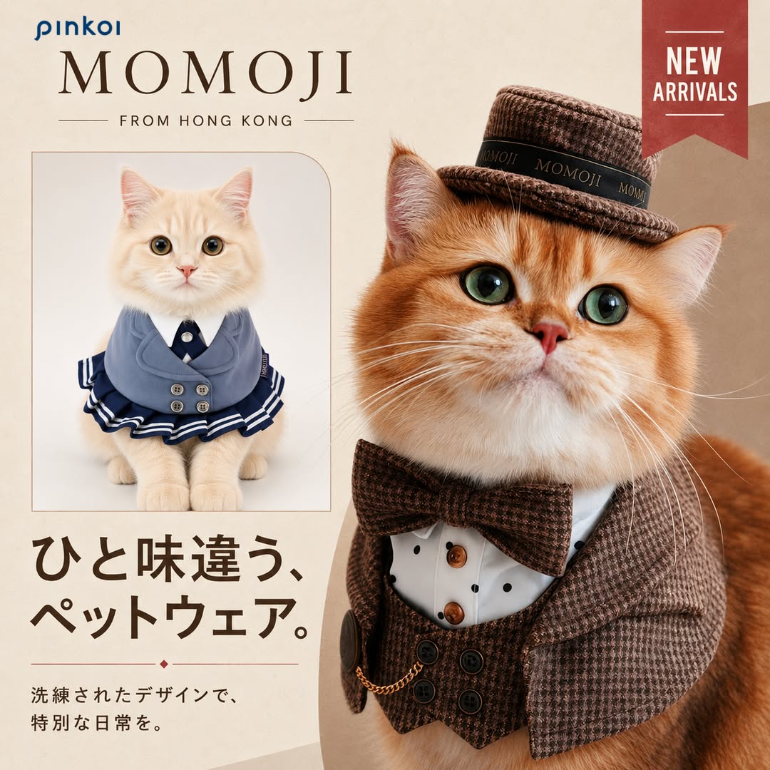 Pinkoi Facebook ad: 香港発MOMOJIの新作ペットウェア