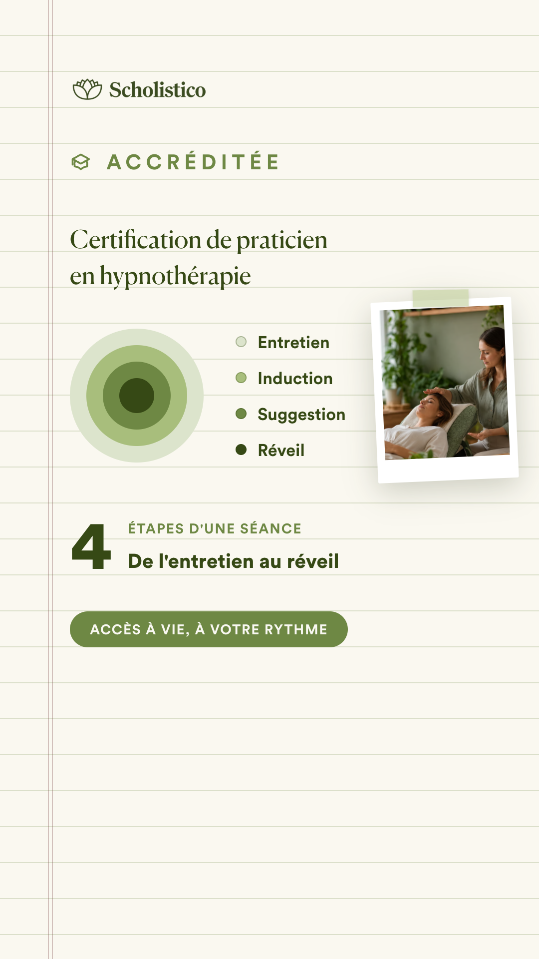 Scholistico en Français Facebook ad: De l'entretien au réveil