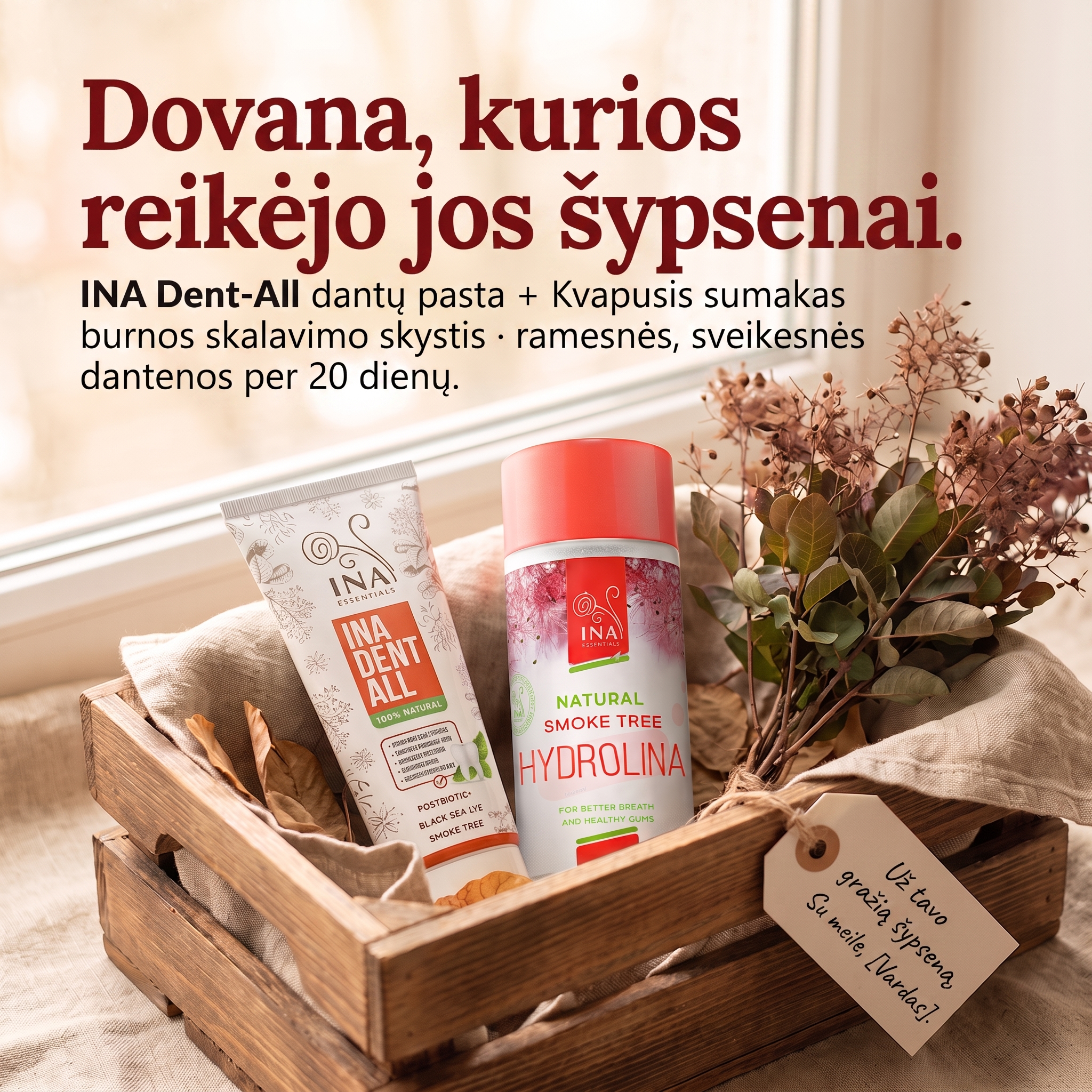 Organinė Kosmetika - InaEssentials.LT Facebook ad