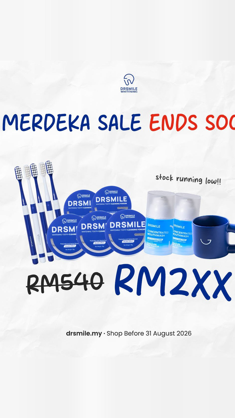 Dr Smile Whitening Solution Facebook ad