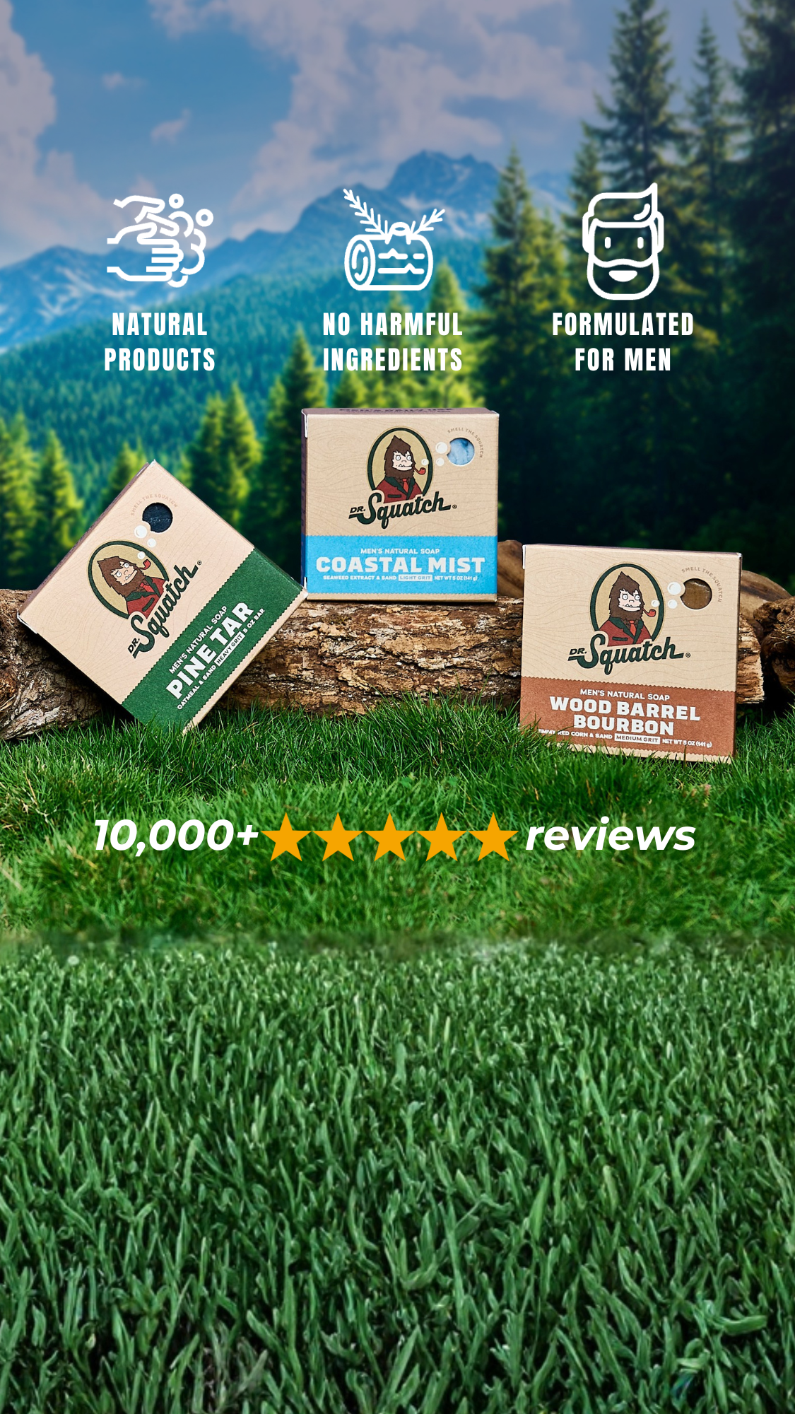 Dr. Squatch Facebook ad