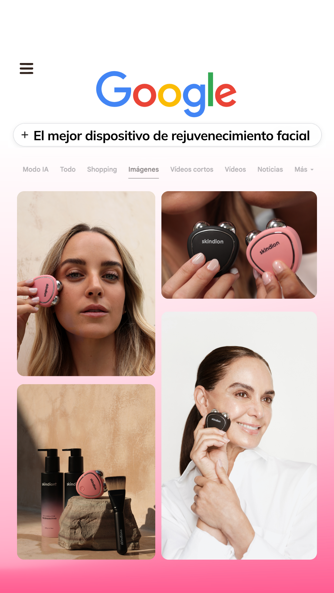 Skindion Facebook ad