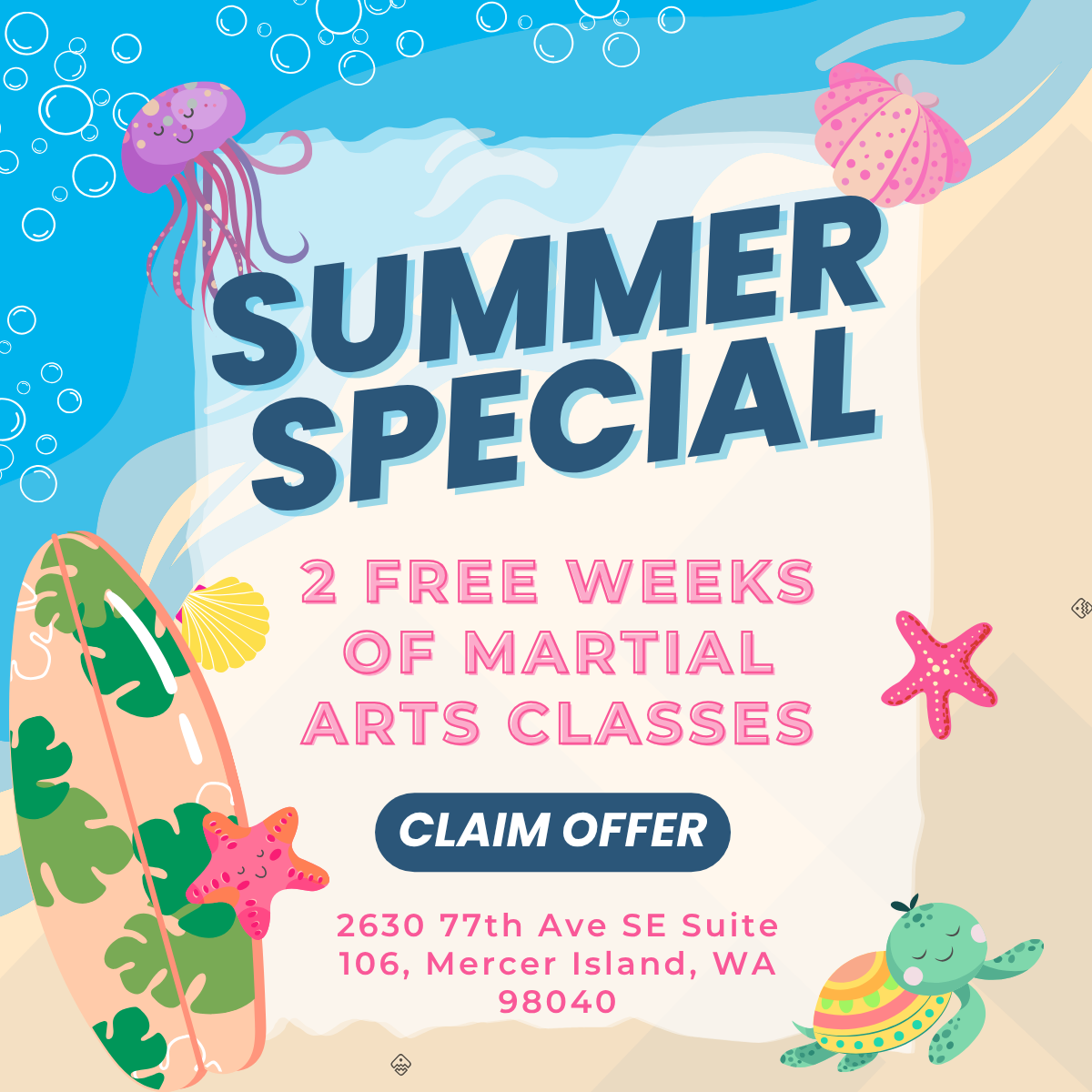 Mercer Island Martial Arts Facebook ad