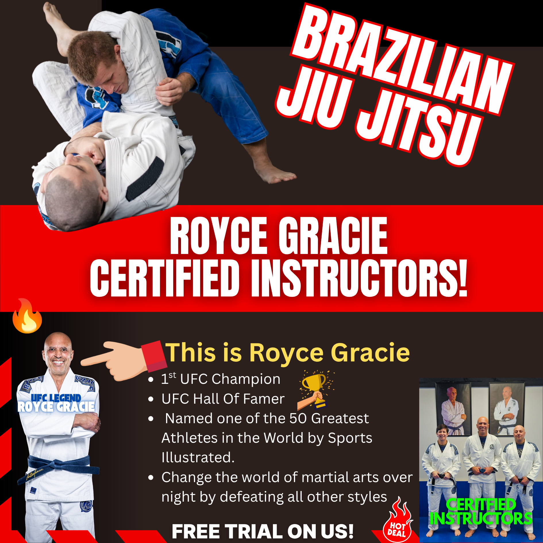Royce Gracie Academy of Glastonbury Facebook ad