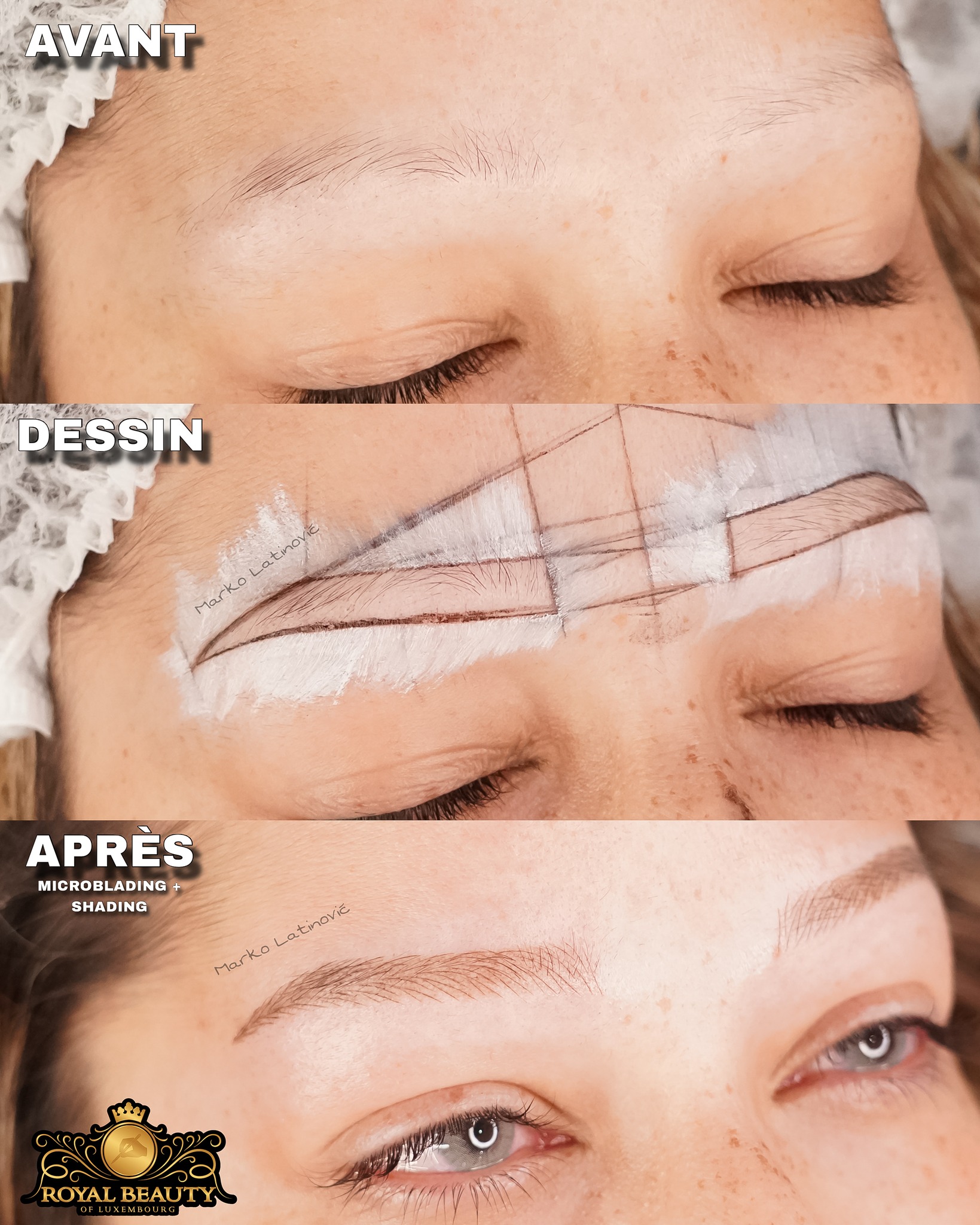 Royal Beauty of Luxembourg Facebook ad: Parfois, quelques sourcils peuvent tout changer…
