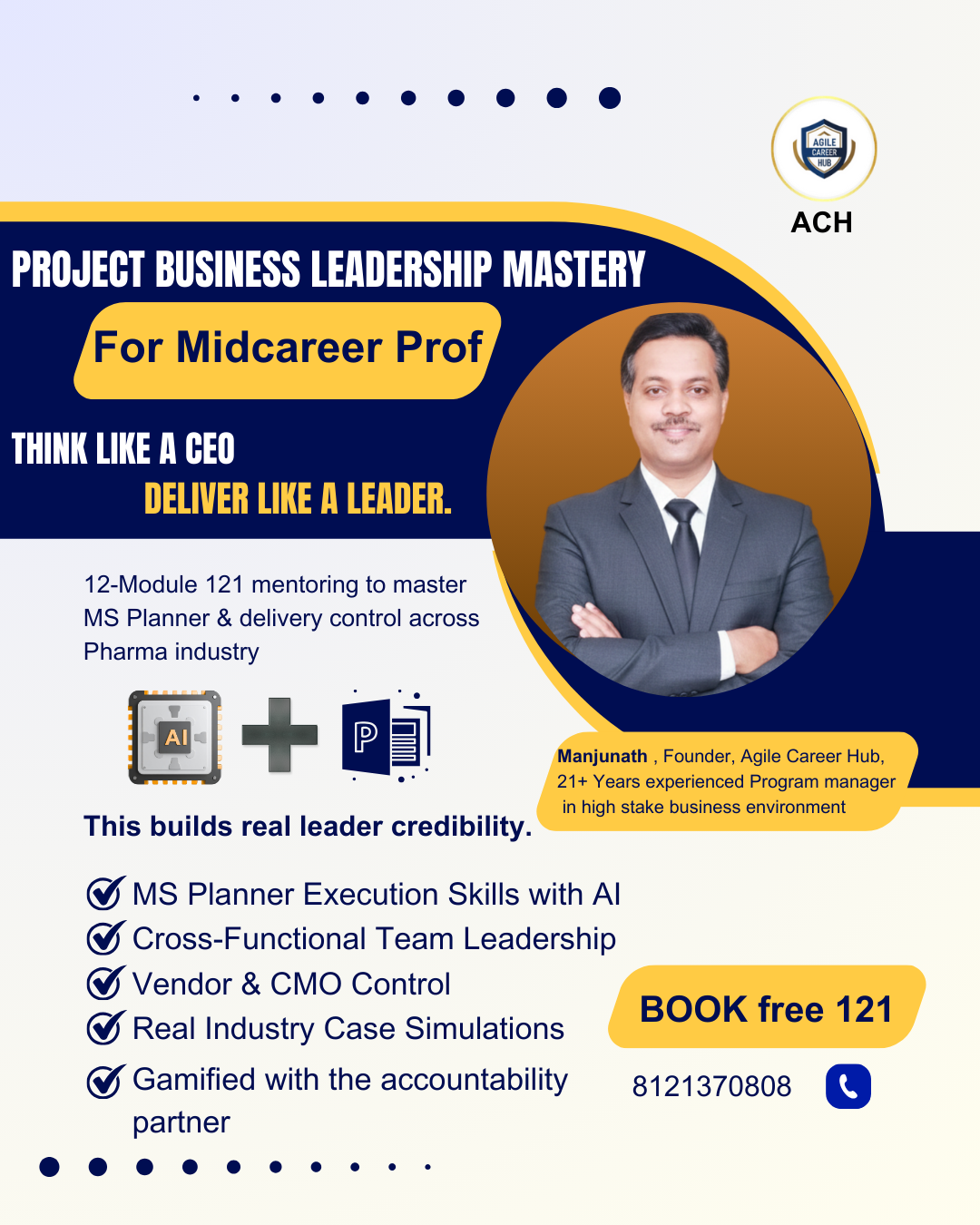 Manjunath karad - Agile career Hub, Facebook ad: Leadership Is a Positioning Game