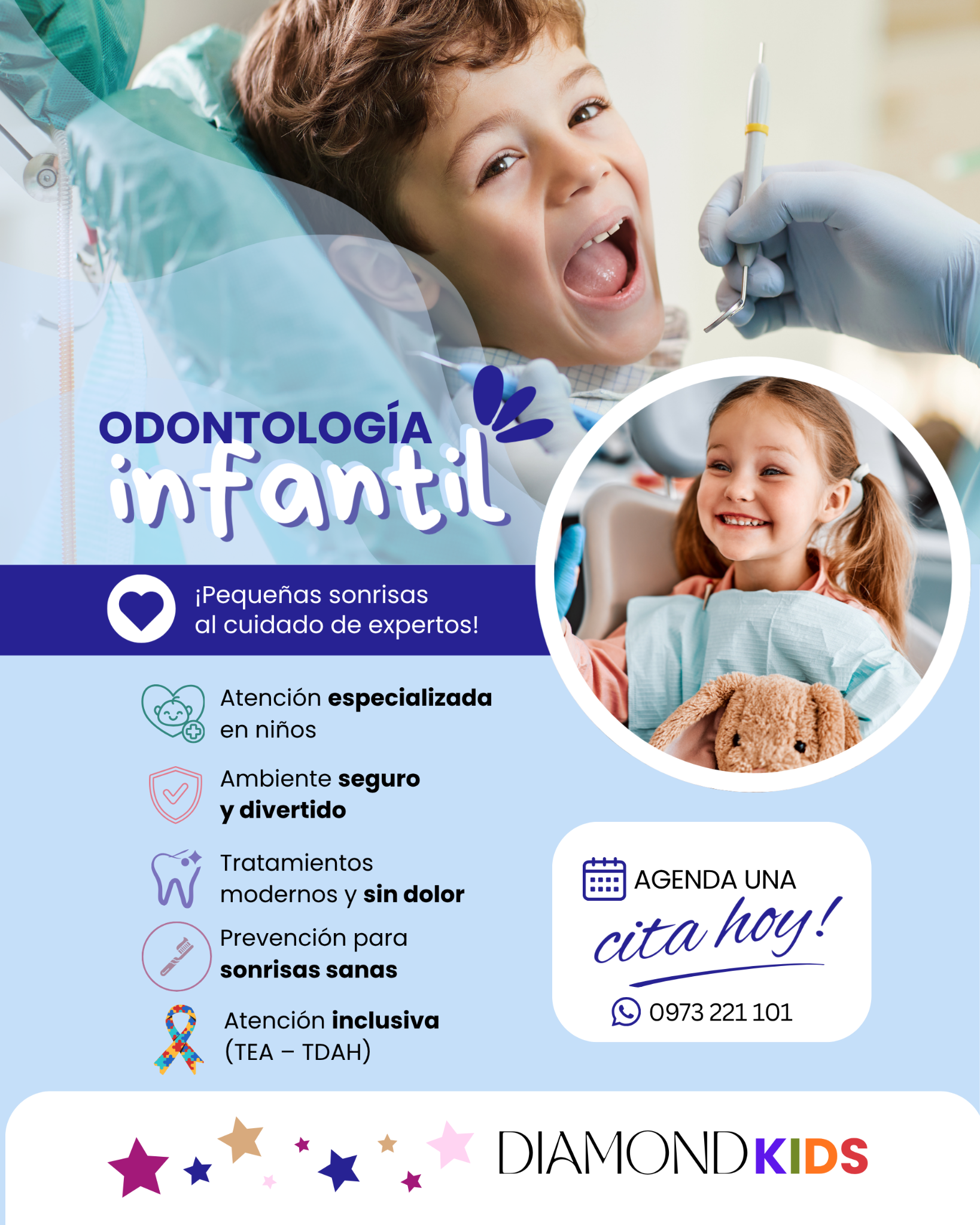Diamond Premium Facebook ad: ODONTOPEDIATRÍA INFANTIL