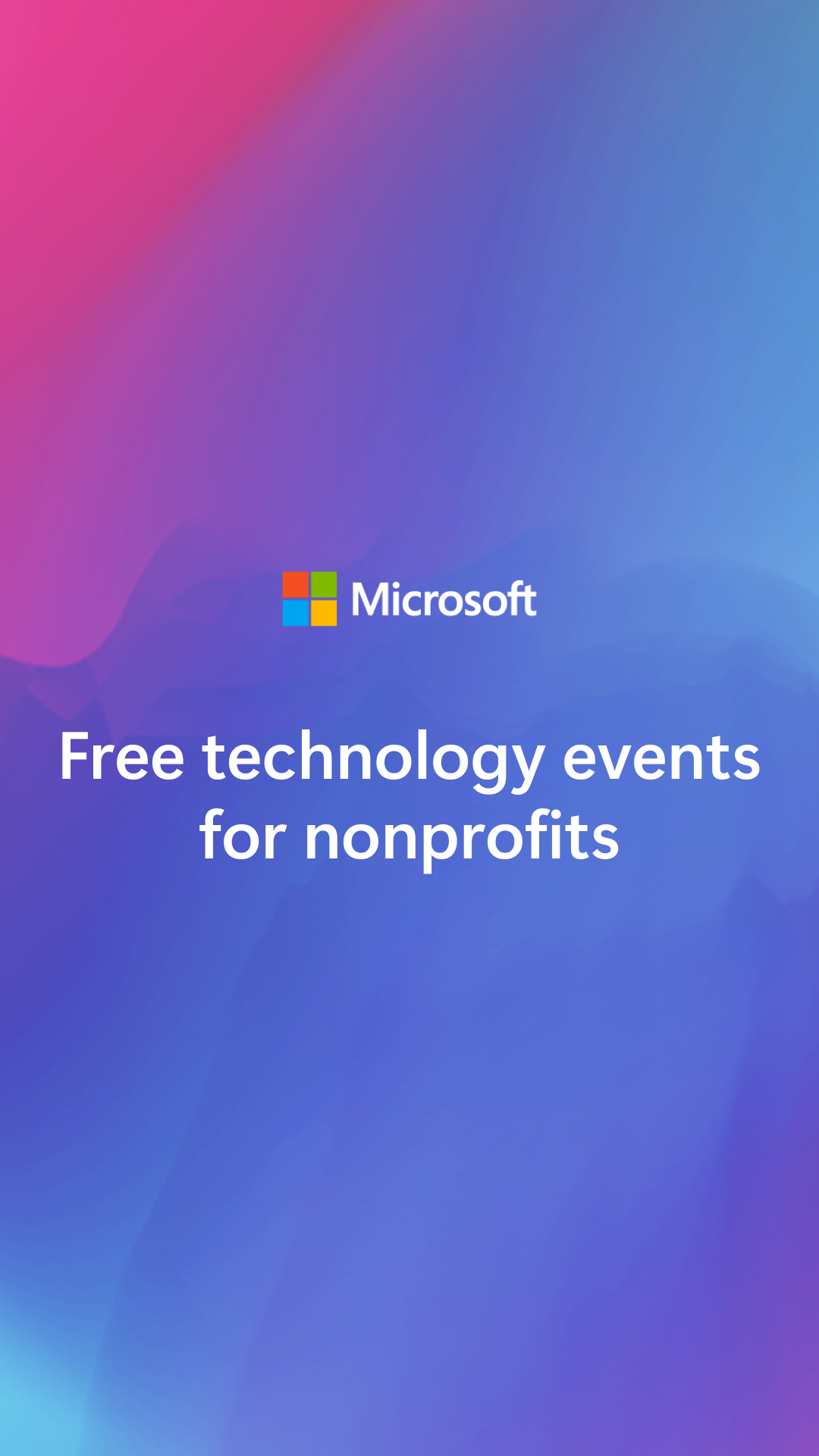 Microsoft for Nonprofits Facebook ad