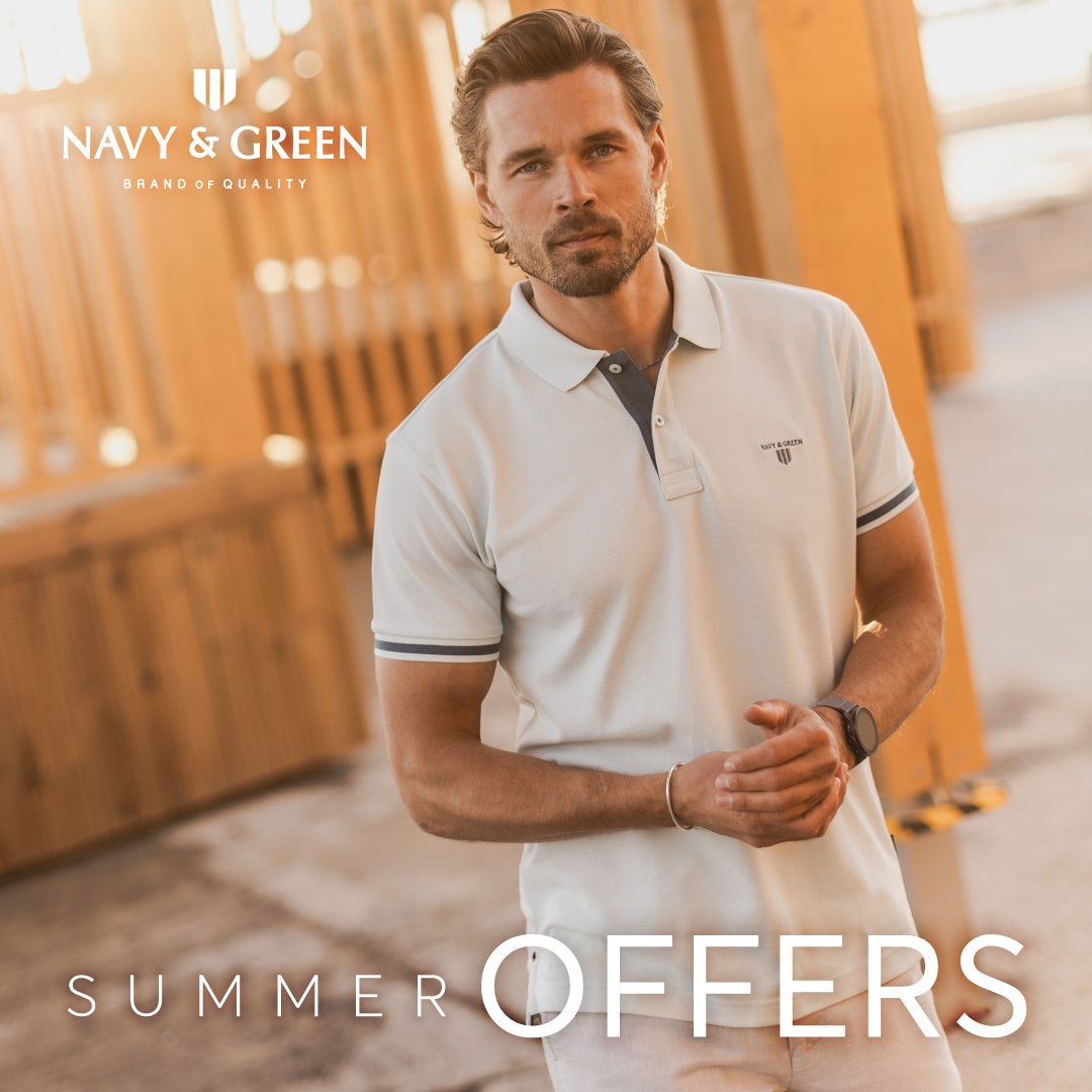 Navy & Green Cyprus Facebook ad: 𝗦𝘂𝗺𝗺𝗲𝗿 𝗢𝗳𝗳𝗲𝗿𝘀 by Navy & Green