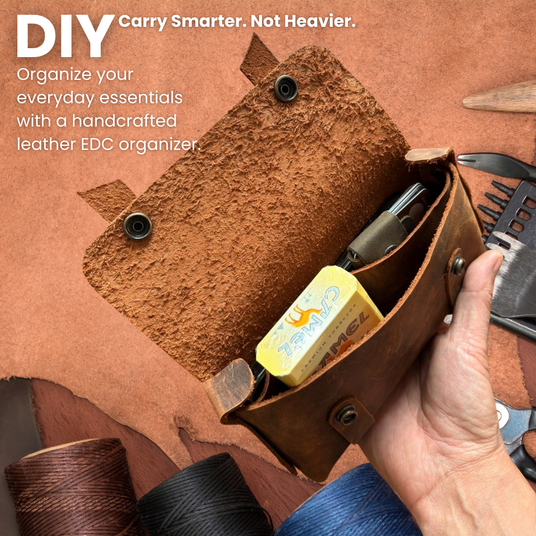 Tannio Leather Facebook ad: Organize your everyday carry.