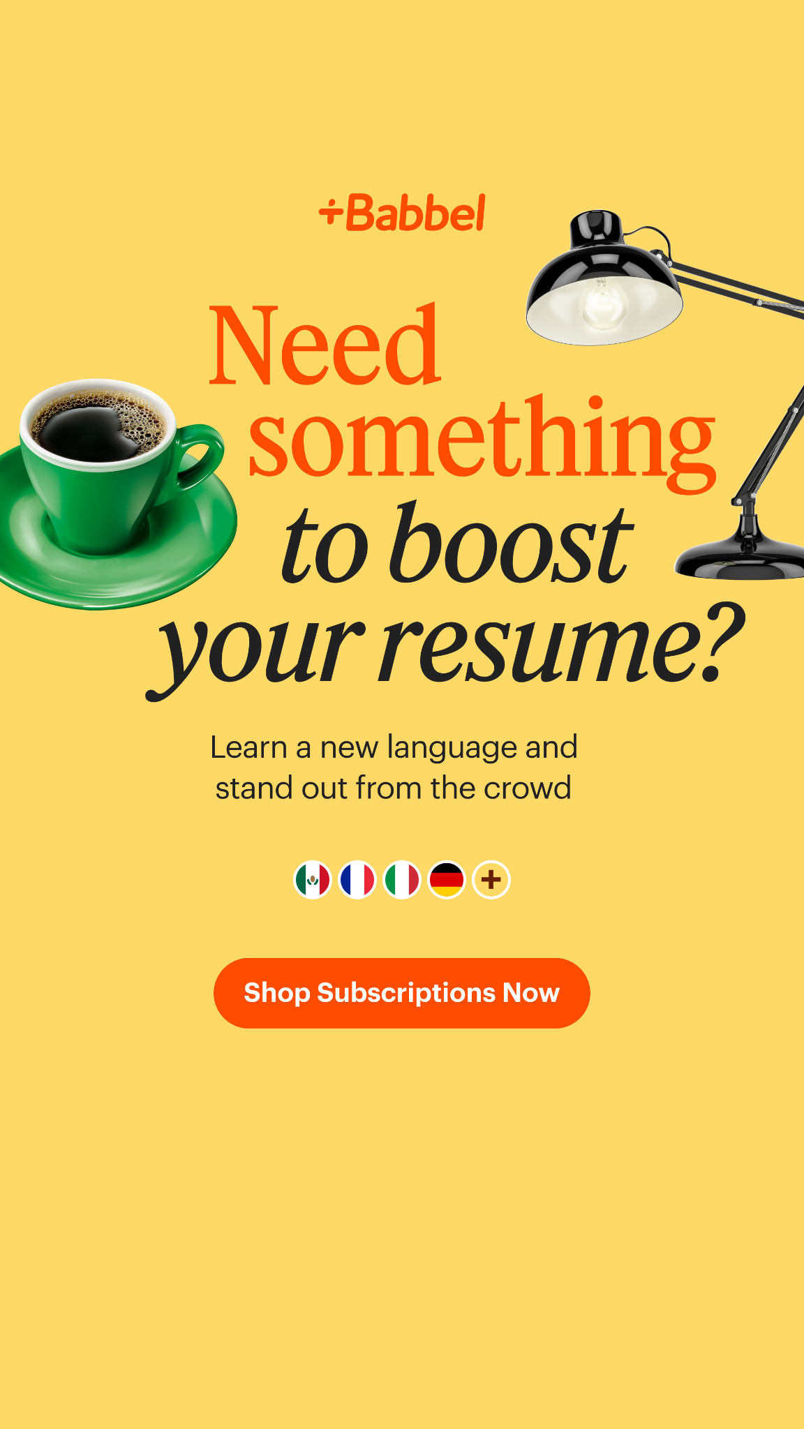 Babbel Facebook ad