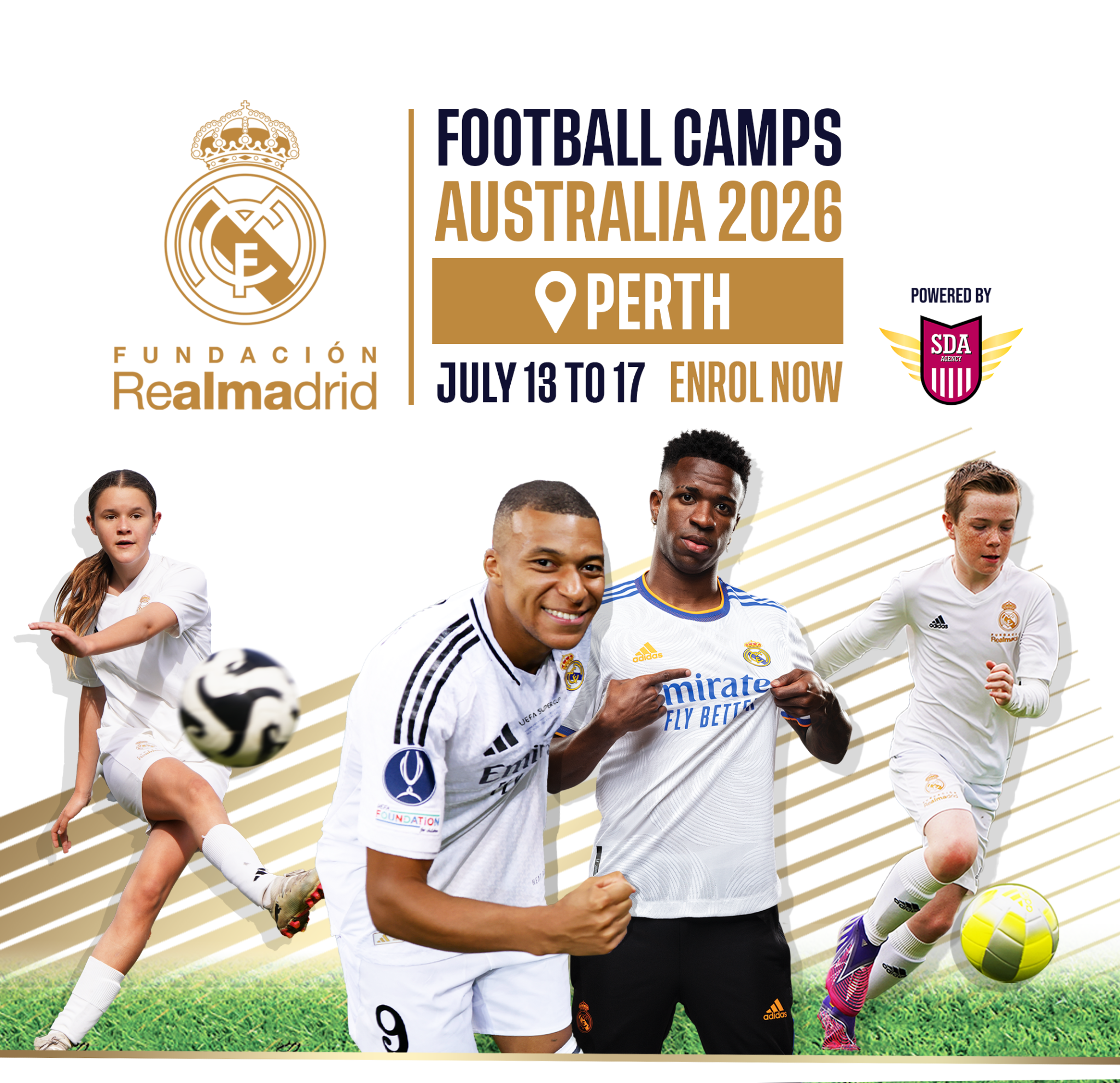 SDA Agency Facebook ad: Real Madrid Camp. ONE WEEK ONLY