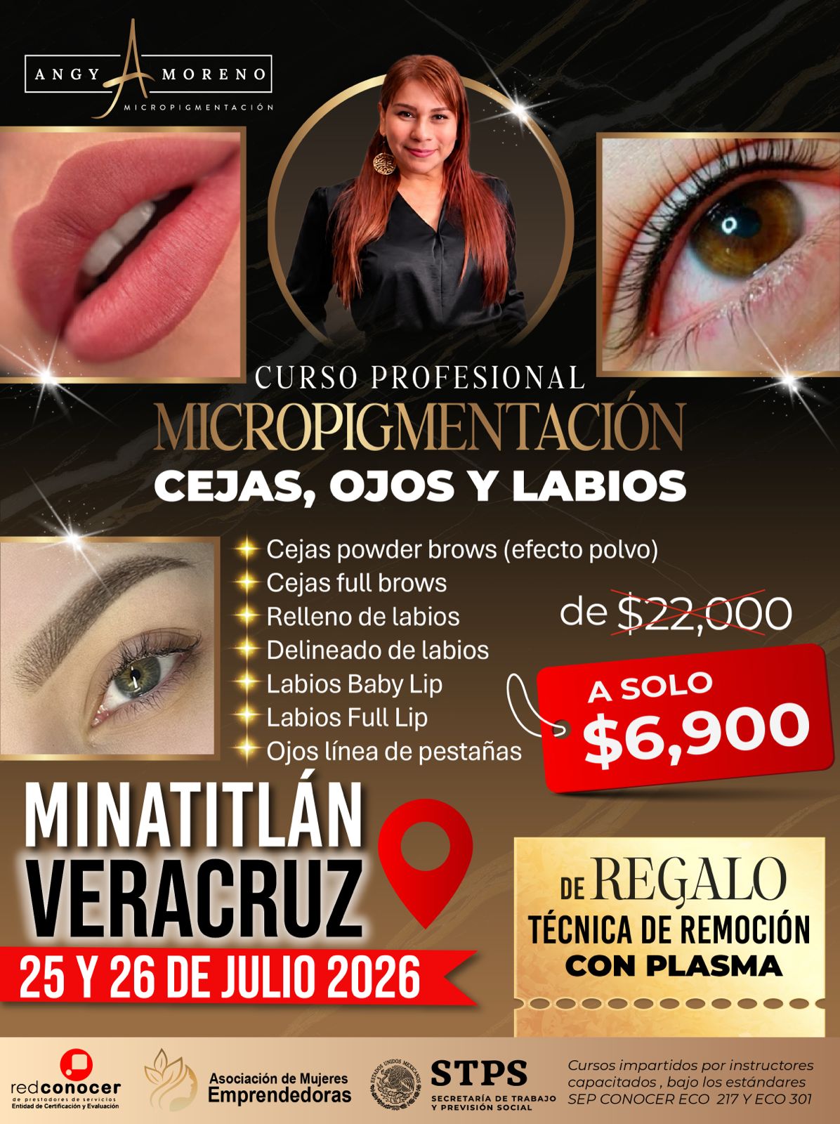 Angy Moreno Micropigmentación Veracruz Facebook ad: ATENCION MINATITLAN, VERACRUZ.