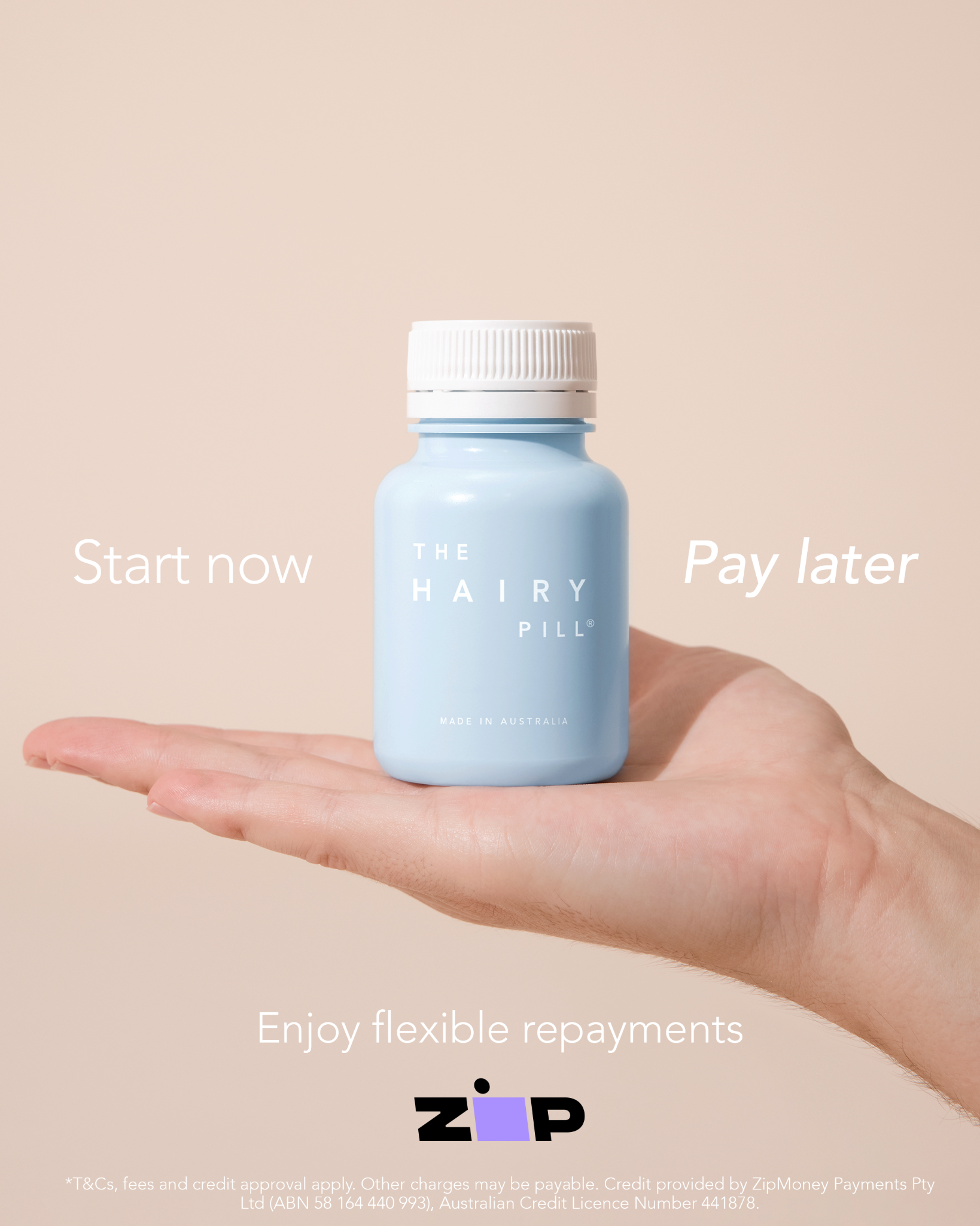 The Hairy Pill Facebook ad