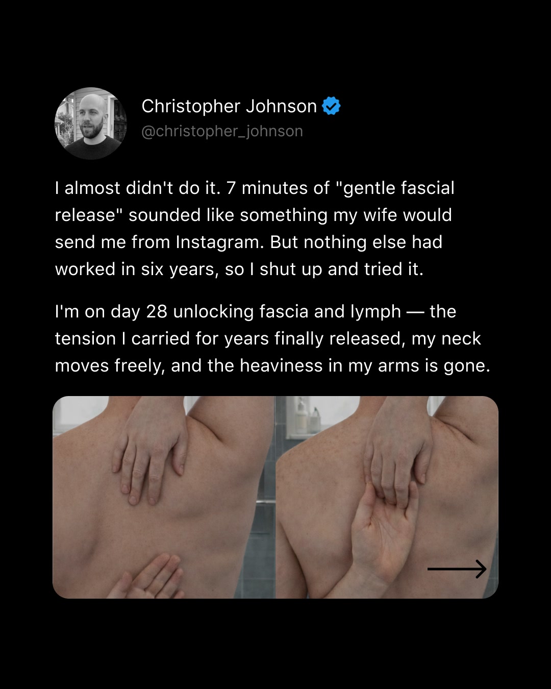 Christopher Johnson Facebook ad