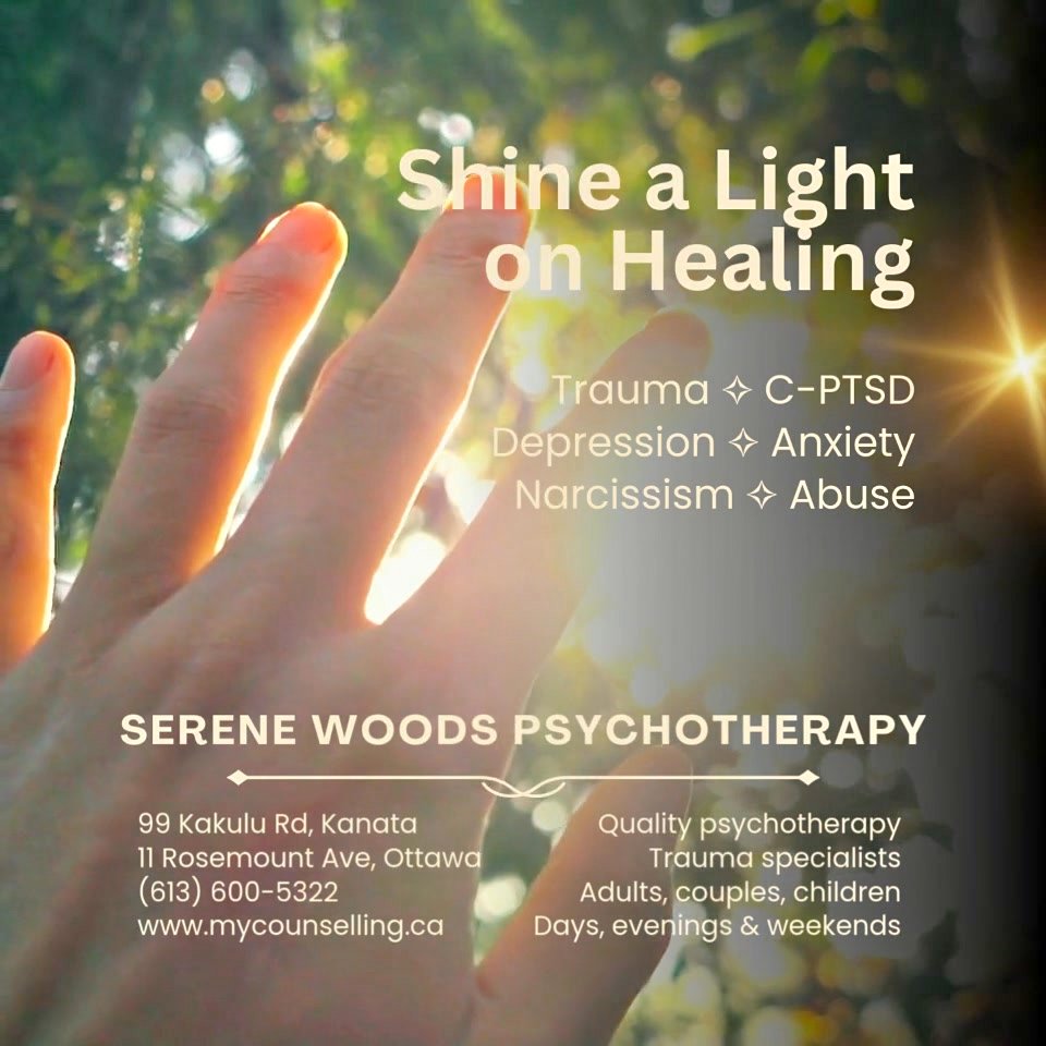 Serene Woods Psychotherapy and Collaborative Services Facebook ad: Take the First Step Toward Healing