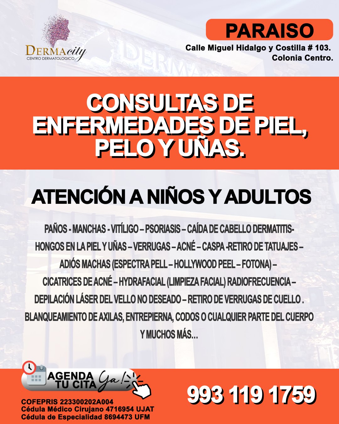 Dermatólogo Dr. Bladimir García Ascencio Facebook ad: 𝗗𝗘𝗥𝗠𝗔𝗖𝗜𝗧𝗬 - 𝗖𝗘𝗡𝗧𝗥𝗢 𝗗𝗘𝗥𝗠𝗔𝗧𝗢𝗟𝗢𝗚𝗜𝗖𝗢
