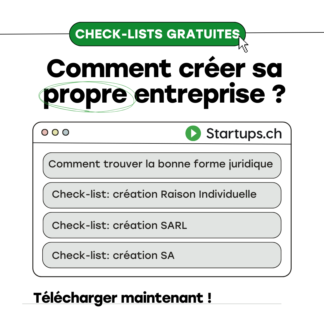 Startups.ch Suisse romande Facebook ad: Outils et guides pratiques à télécharger gratuitement!