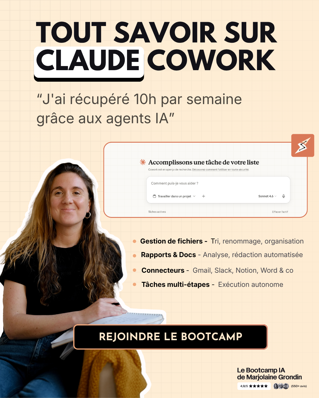 Marjolaine Grondin Facebook ad
